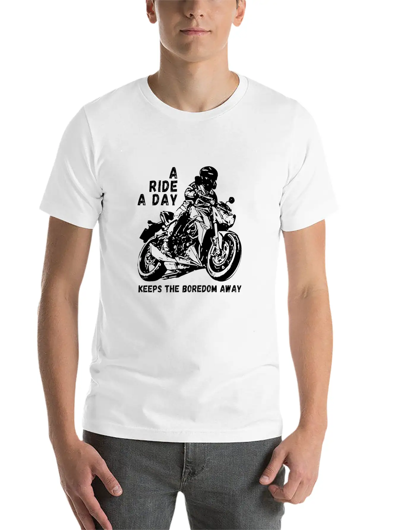 A Ride A Day Keeps The Boredom Away Essential Cotton Tee For Daily Outfits – Unisex Style