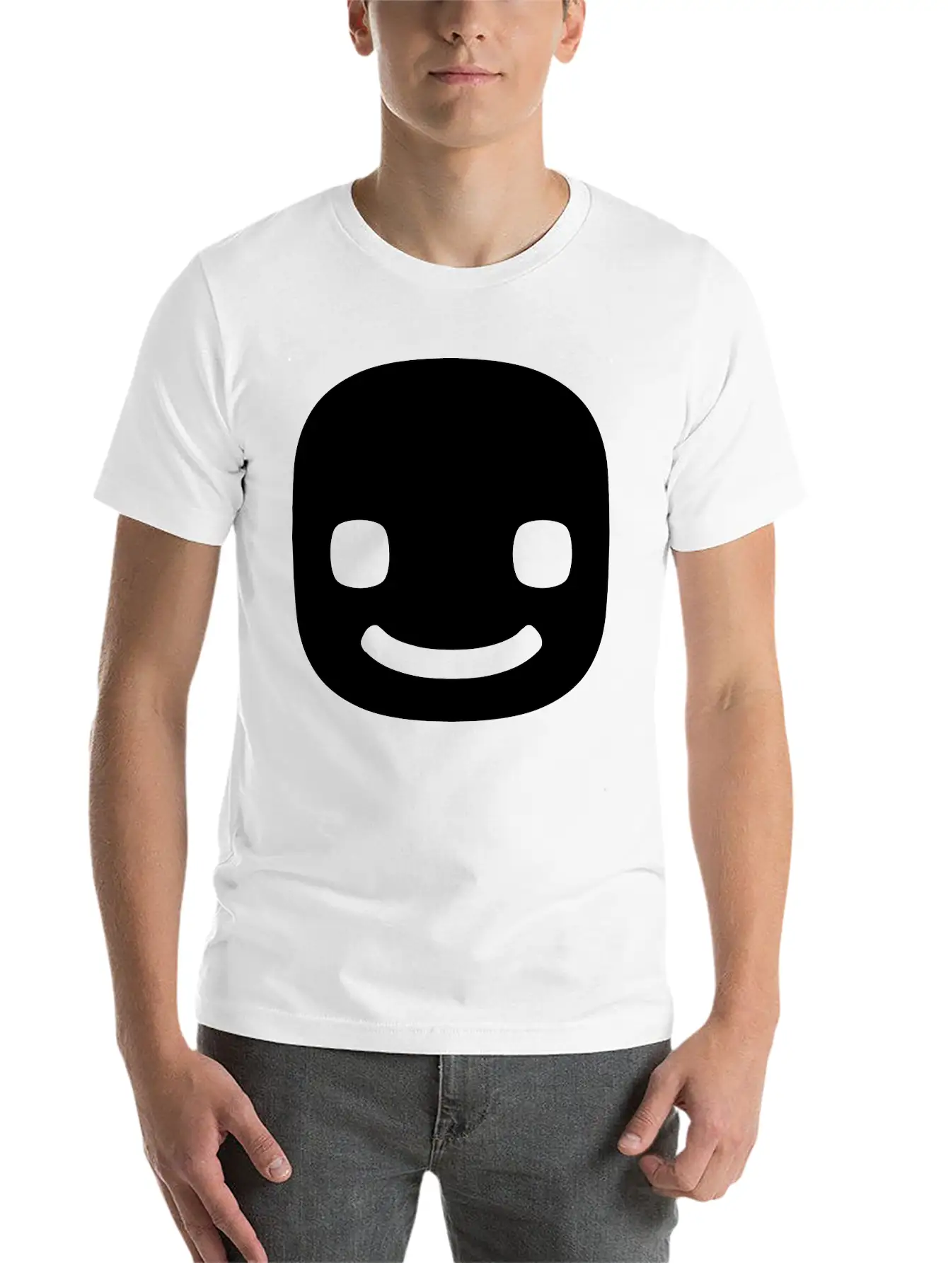 A Smiling Face Stylish Everyday T-Shirt – Unisex Basic Cotton Tee