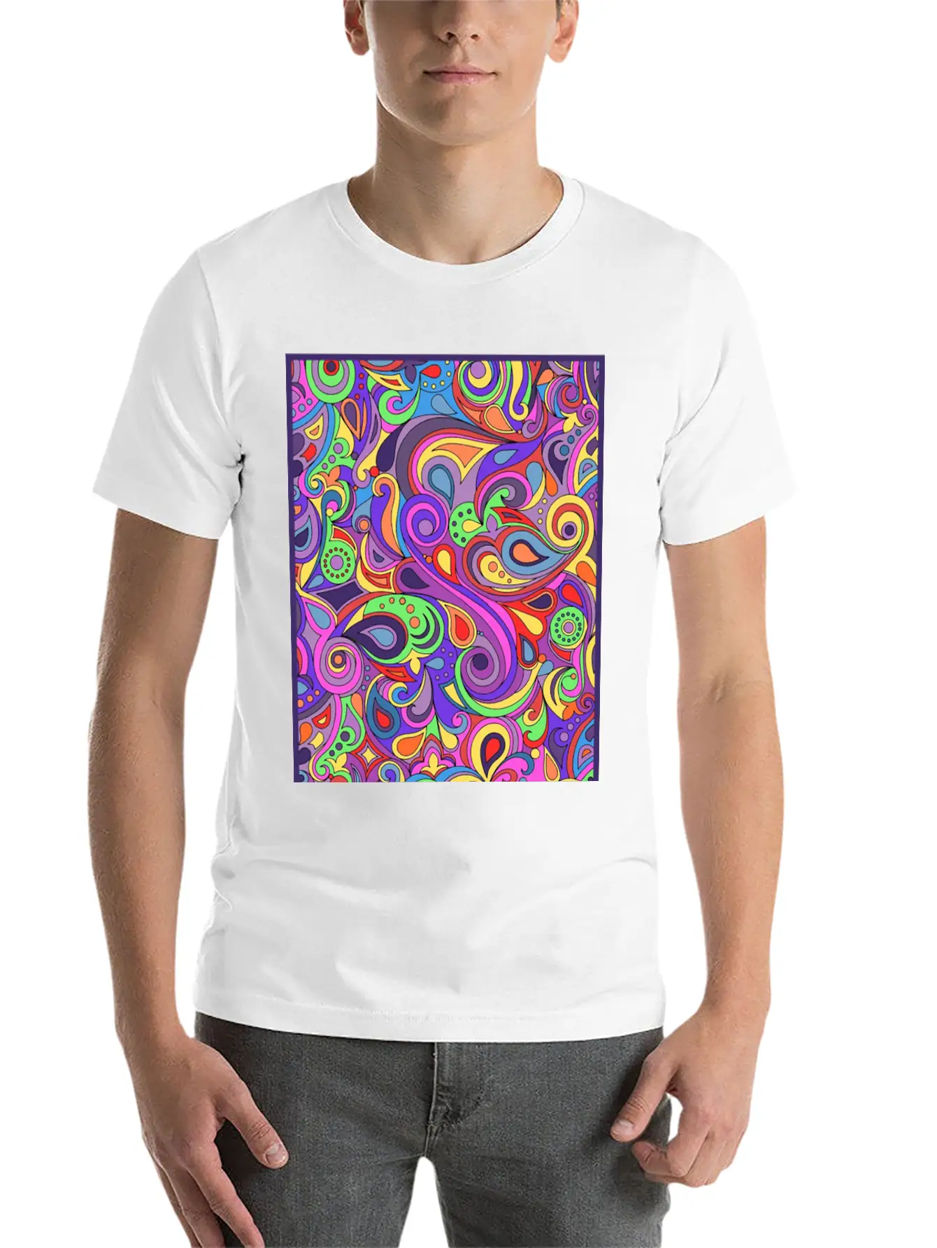 Abstract Simple Everyday Graphic Tee – Lightweight Summer Wear