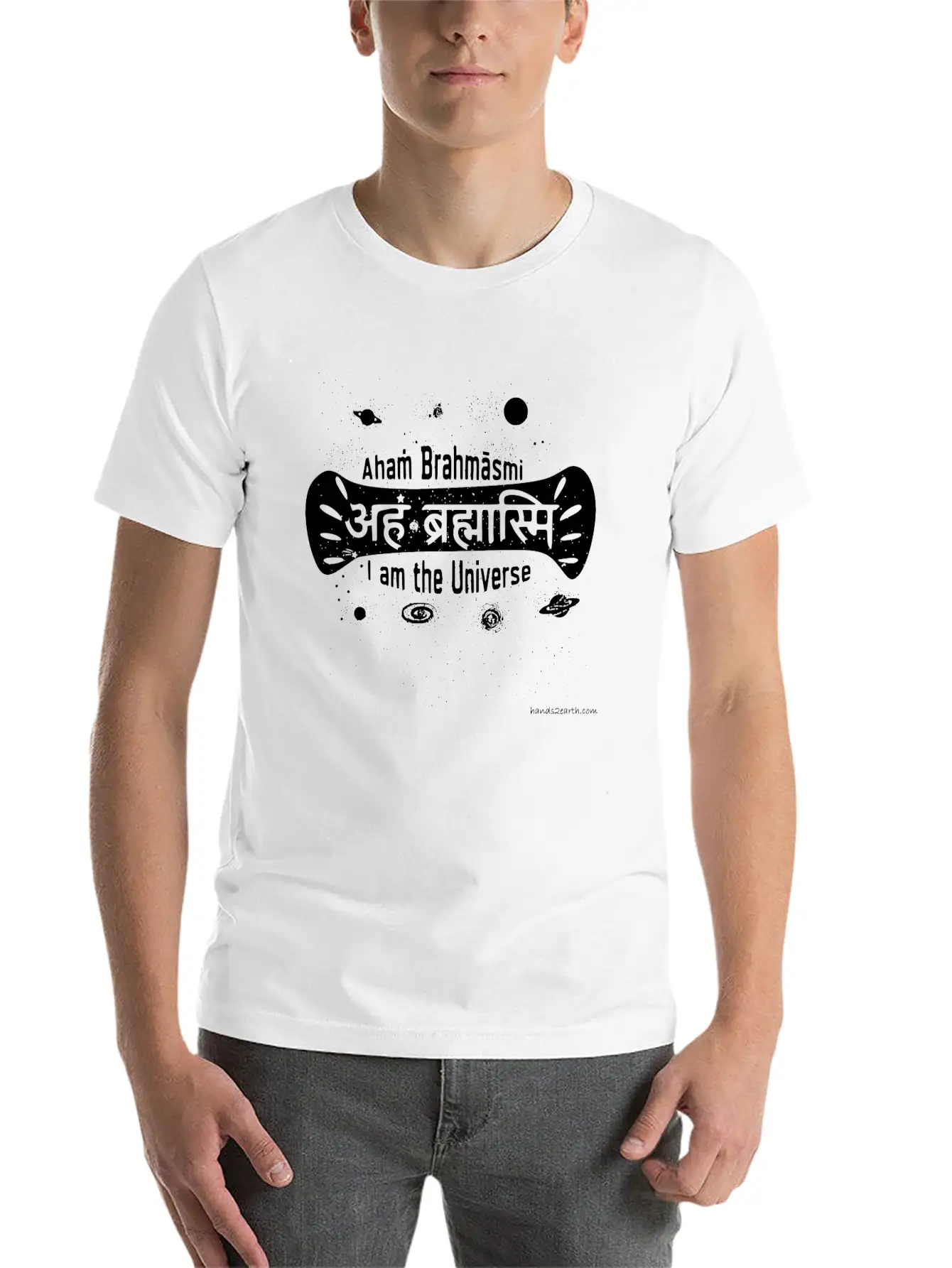 Aham Bhrahamasmi | I Am The Universe | Stylish Everyday T-Shirt – Unisex Basic Cotton Tee