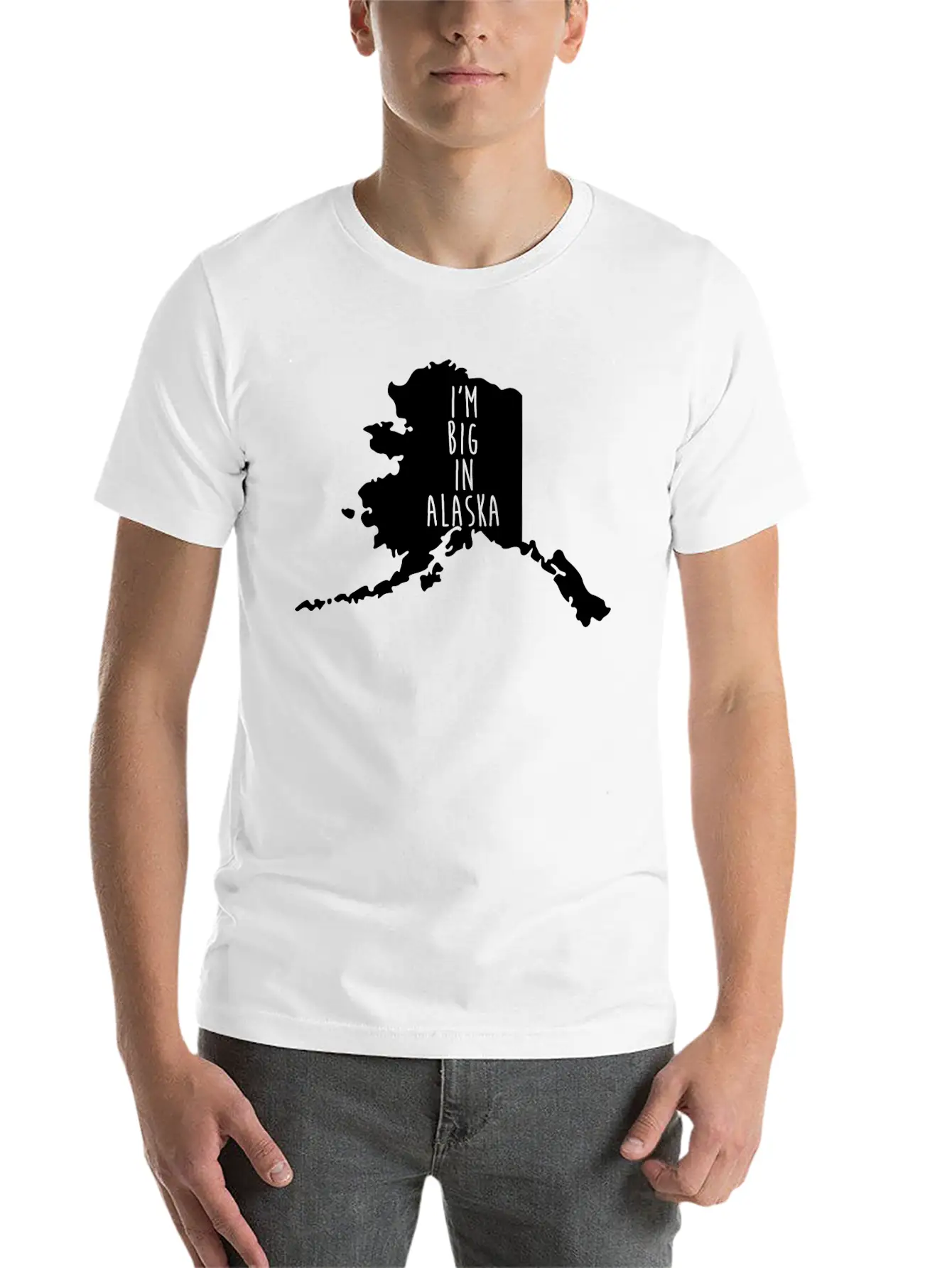 Alaska Big Pride Proud T-Shirt Tee Top Shirt Lightweight Cotton T-Shirt – Daily Comfort Graphic Shirt