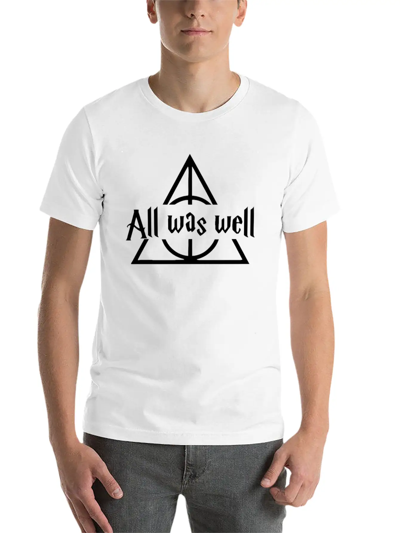 All Was Well Basic Graphic T-Shirt – Daily Comfort In Soft Cotton