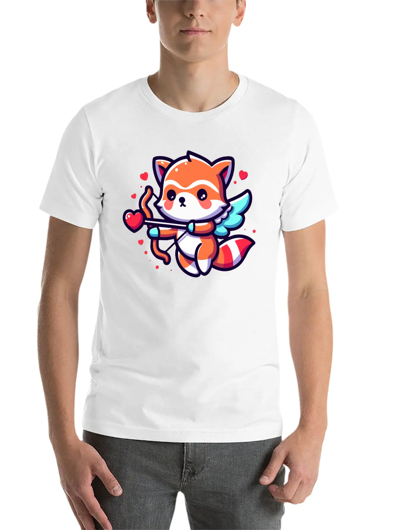 Animal Cupid Cutie Stylish Everyday T-Shirt – Unisex Basic Cotton Tee