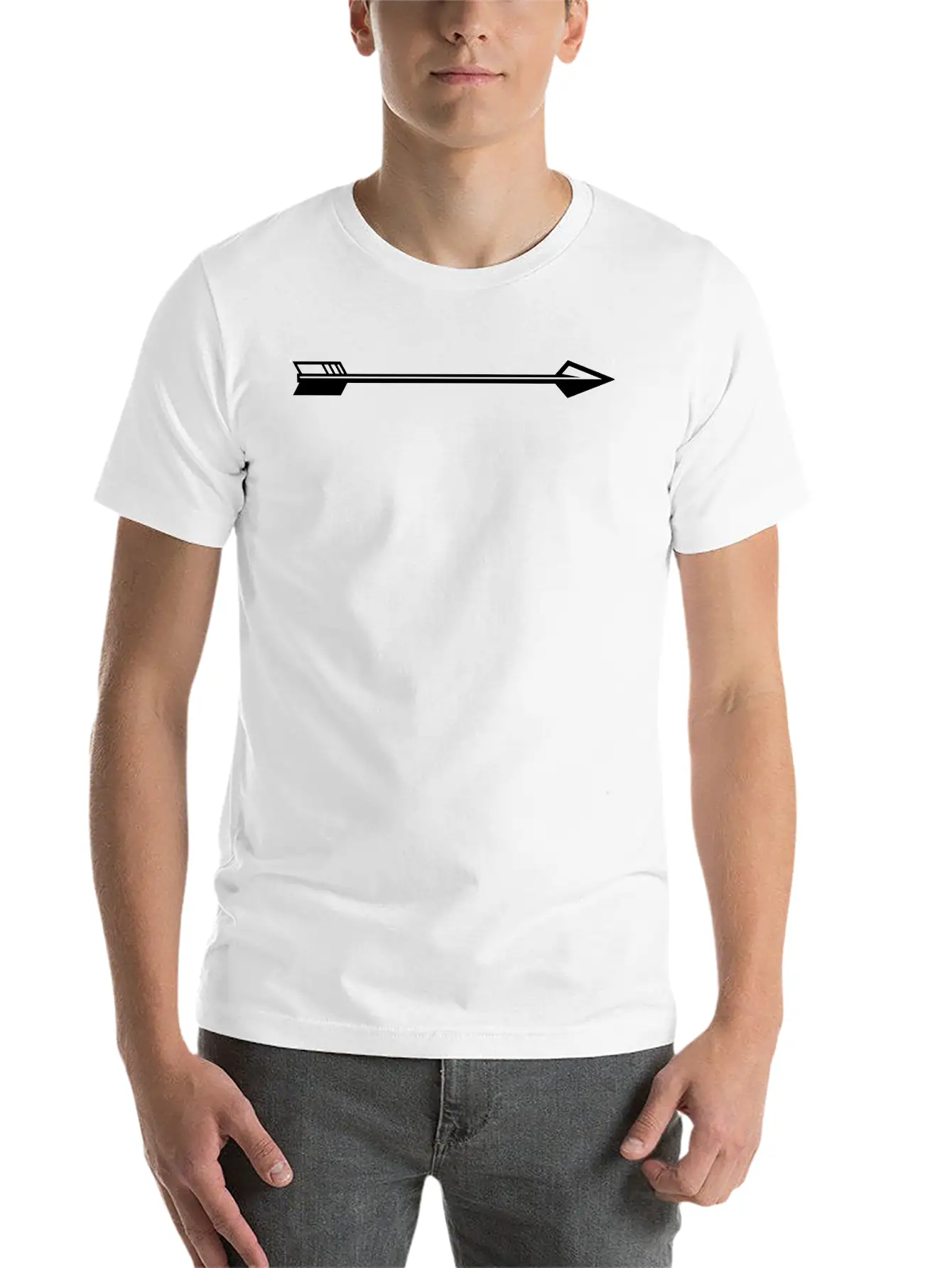 Arrow Left Right Up Down Arrows Stylish Everyday T-Shirt – Unisex Basic Cotton Tee