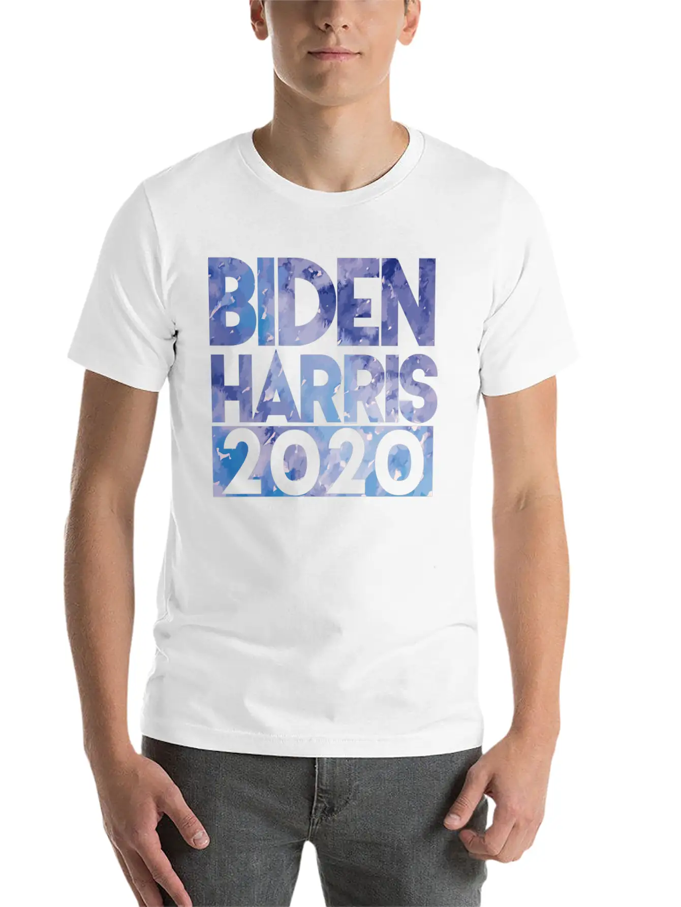 Artsy Tie Dye Style Biden Harris 2020 Joe And Kama Stylish Everyday T-Shirt – Unisex Basic Cotton Tee