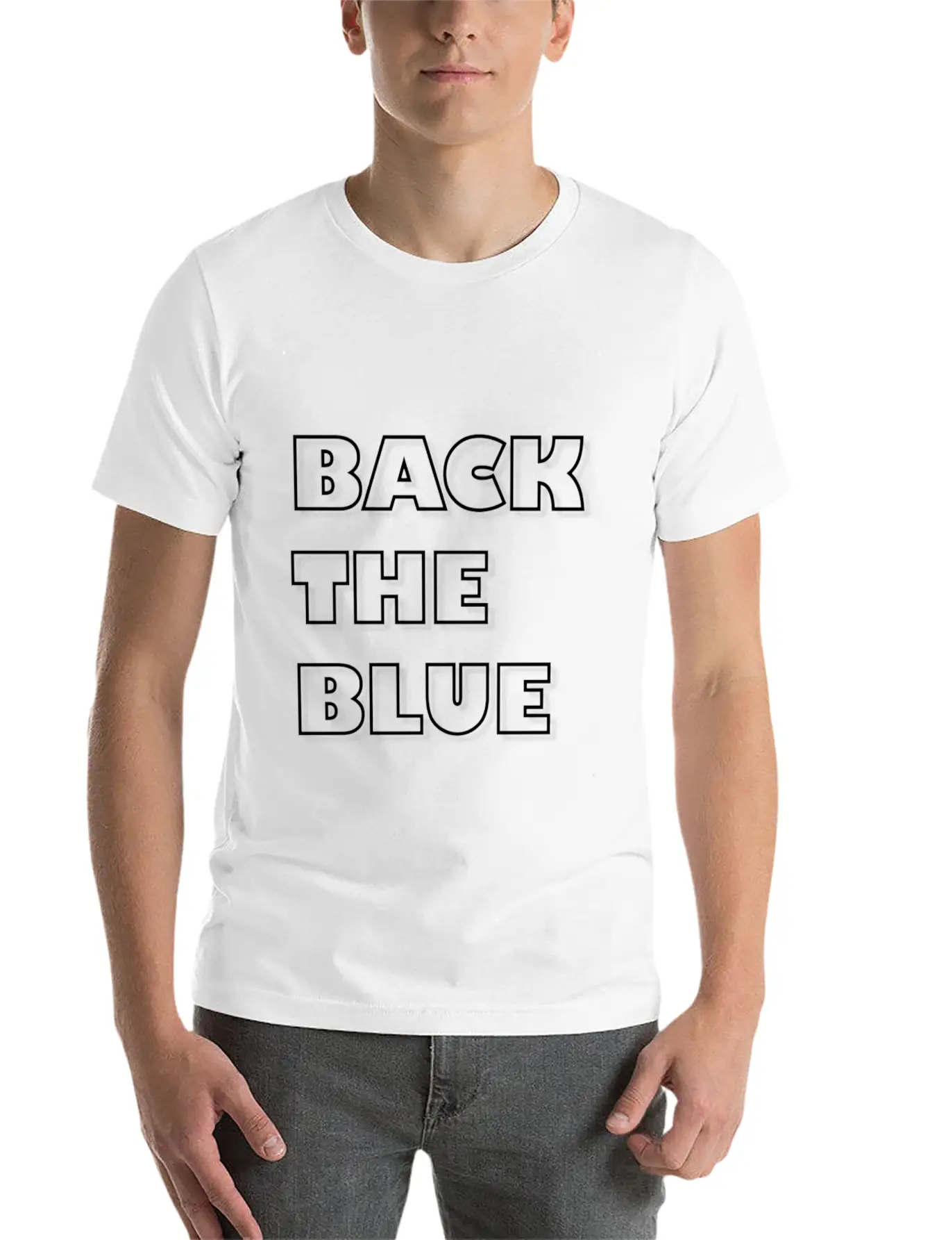 Back The Blue Kinder De Shirt Stylish Everyday T-Shirt – Unisex Basic Cotton Tee