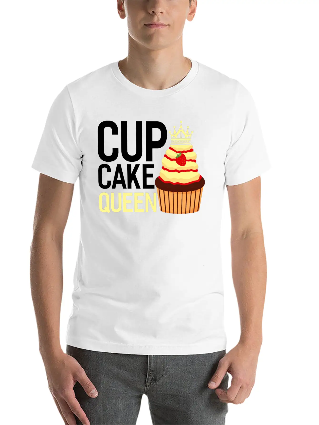 Baker Baking Bakery Bake Bread Cupcake Cake Gift Stylish Everyday T-Shirt – Unisex Basic Cotton Tee