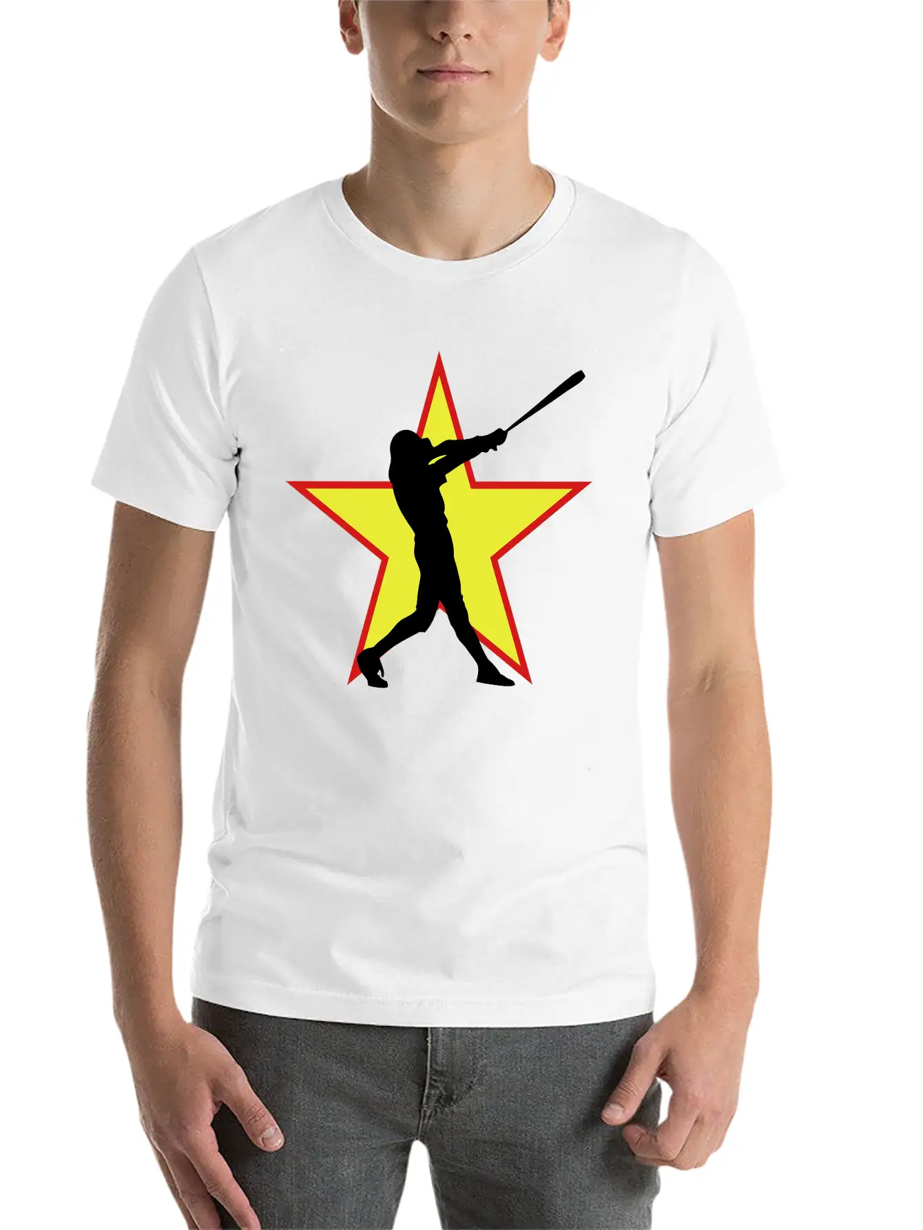 Basball All Star Big Hitter Stylish Everyday T-Shirt – Unisex Basic Cotton Tee