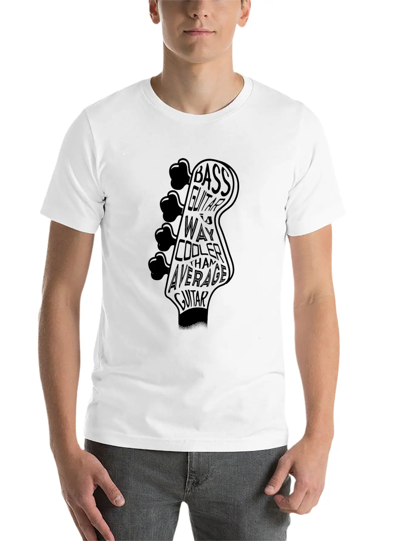 Bass Guitar Is Cooler Basic Graphic T-Shirt – Daily Comfort In Soft Cotton