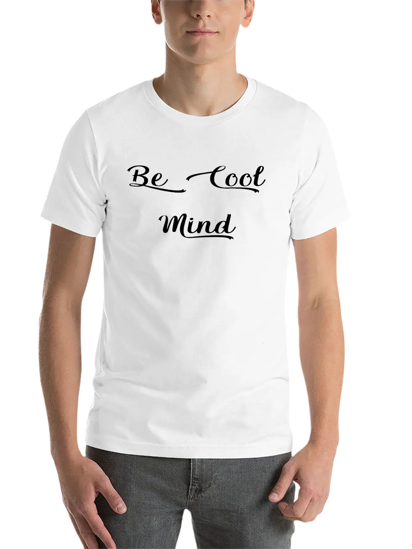 Be Cool Mind Unisex Cotton Tee – Relaxed Fit For Any Occasion