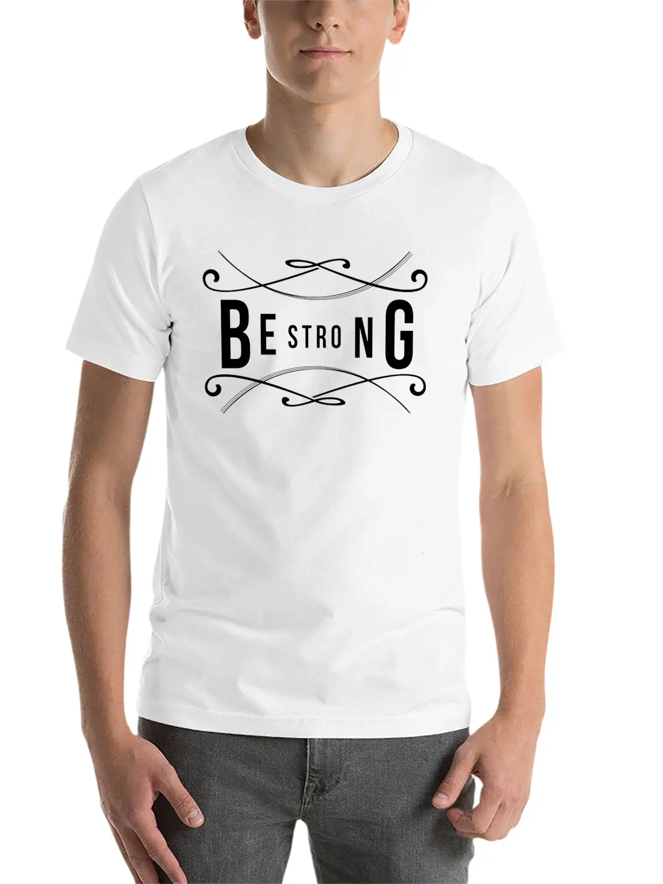 Be Strong Simple Everyday Graphic Tee – Lightweight Summer Wear
