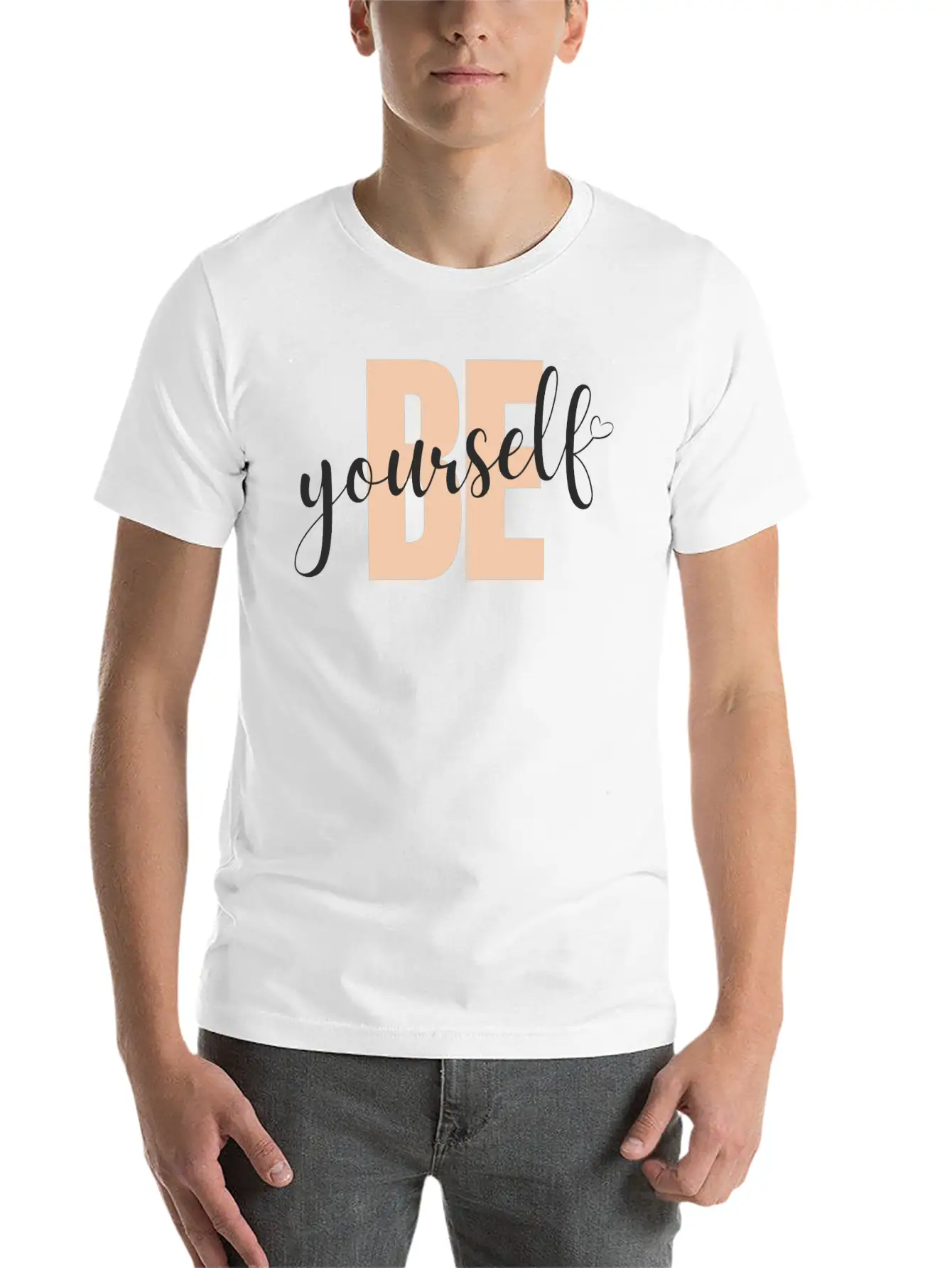Be Your Self Stylish Everyday T-Shirt – Unisex Basic Cotton Tee