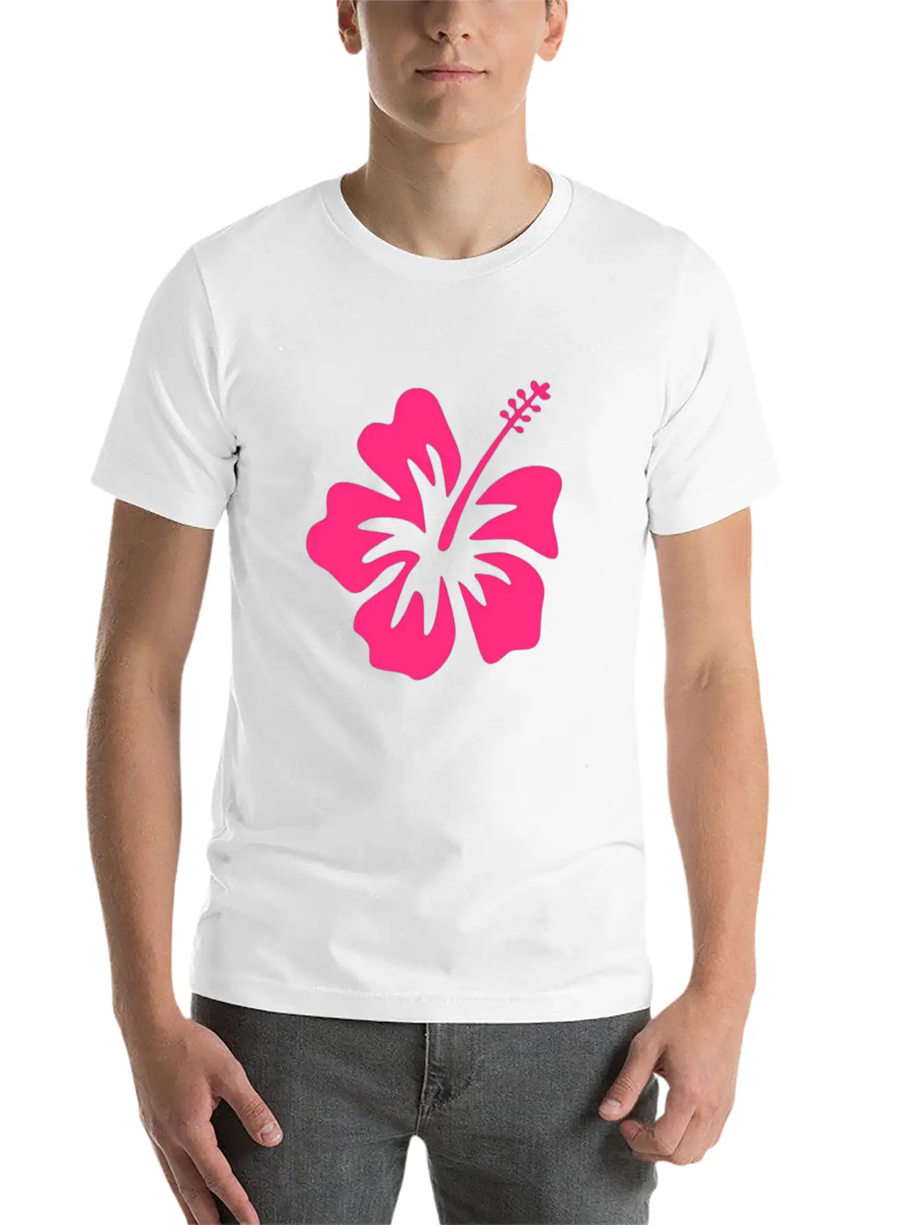 Beachy Hibiscus Vibez Relaxed Everyday Tee – Lightweight And Durable Cotton