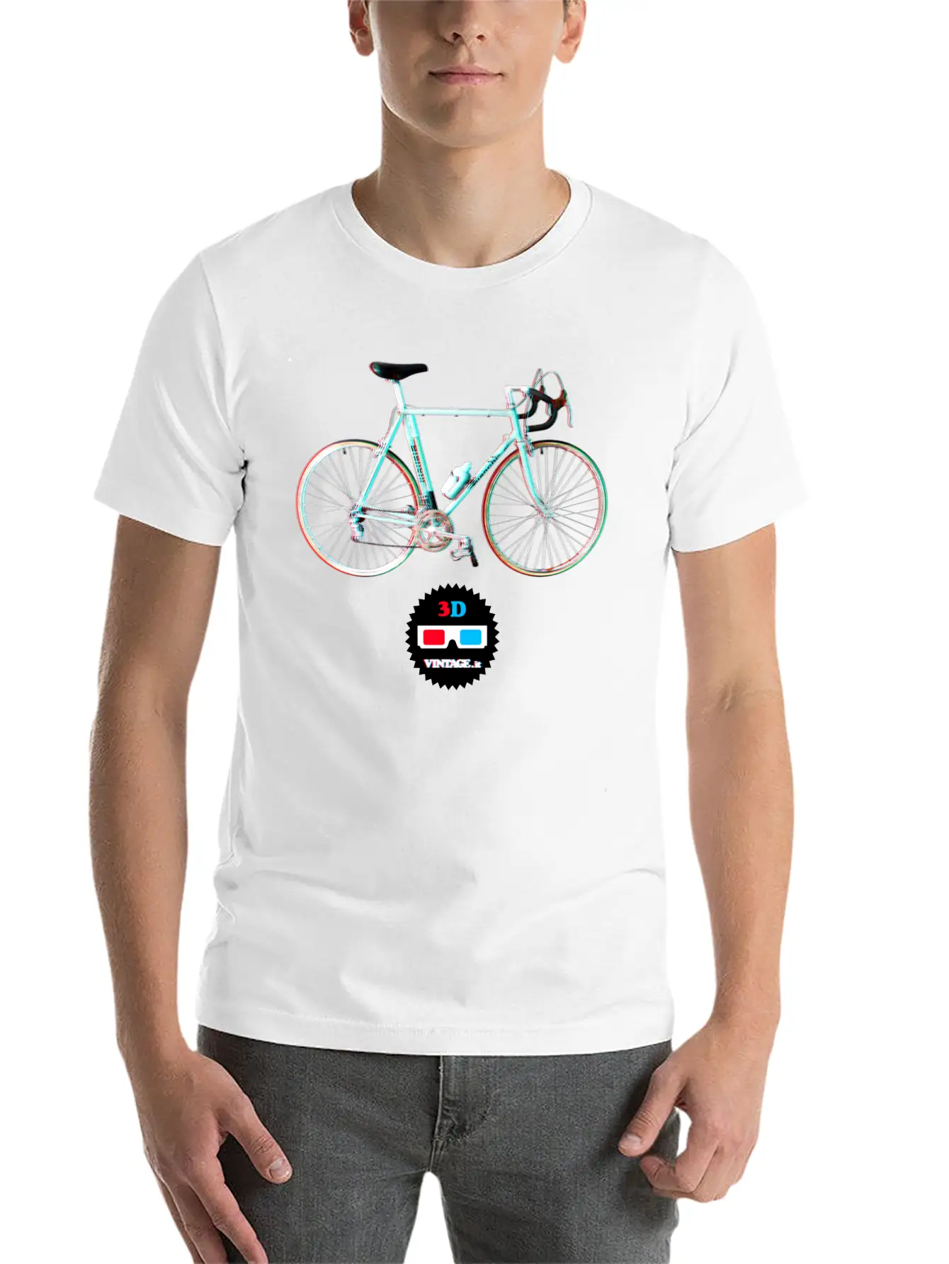 Bianchi Bike 3D Vintage Stylish Everyday T-Shirt – Unisex Basic Cotton Tee