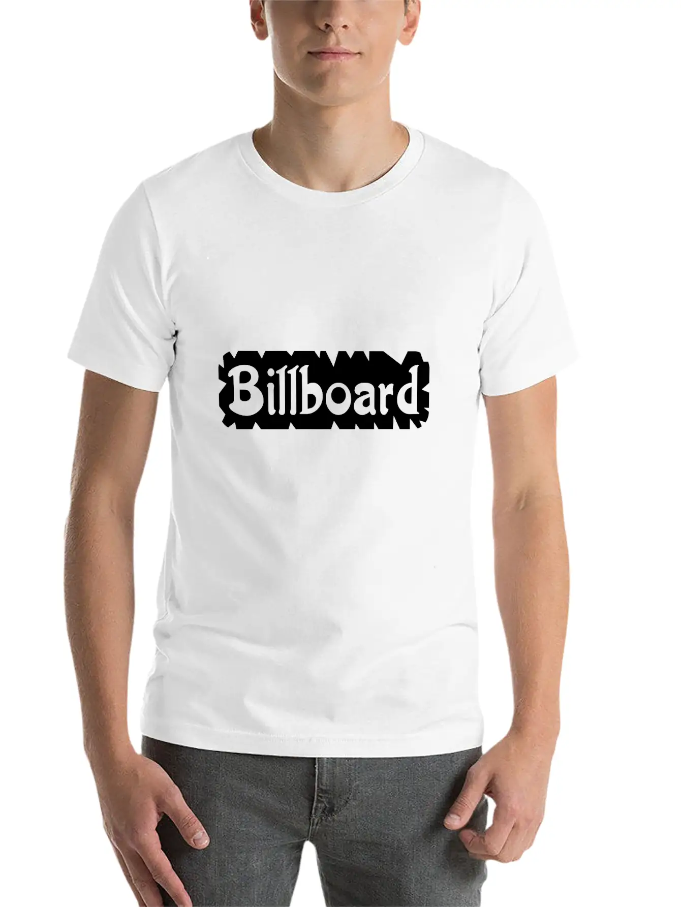 Billboard Style Basic Graphic T-Shirt – Daily Comfort In Soft Cotton