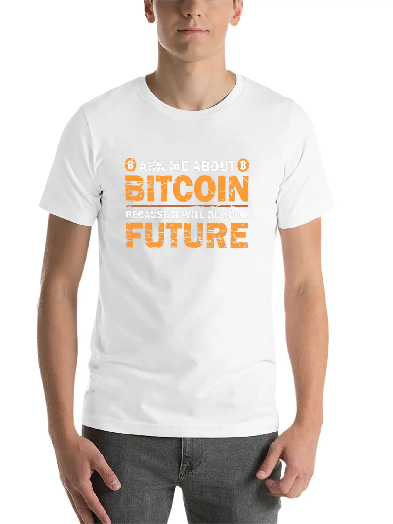 Bitcoin Enthusiast Stylish Everyday T-Shirt – Unisex Basic Cotton Tee