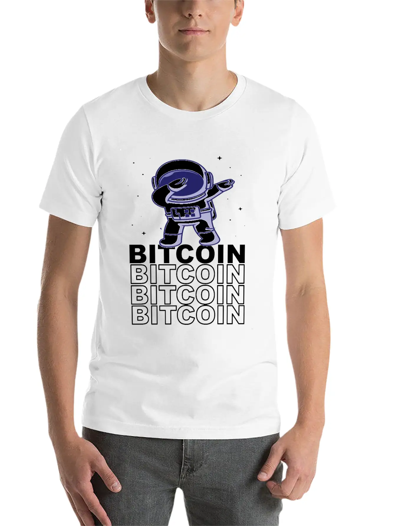 Bitcoin Rate - Bitcoin To The Moon Stylish Everyday T-Shirt – Unisex Basic Cotton Tee