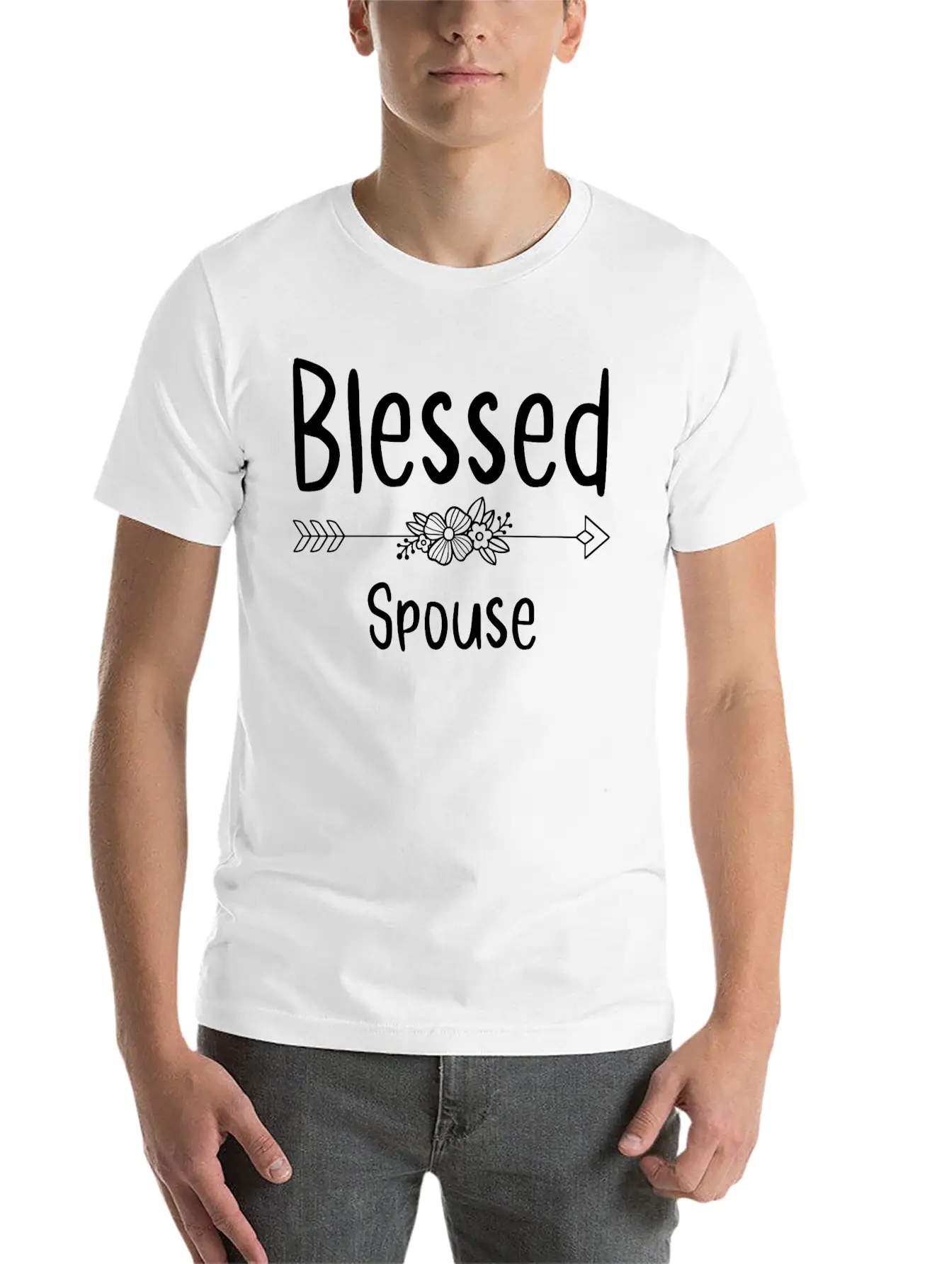 Blessed Spouse Stylish Everyday T-Shirt – Unisex Basic Cotton Tee