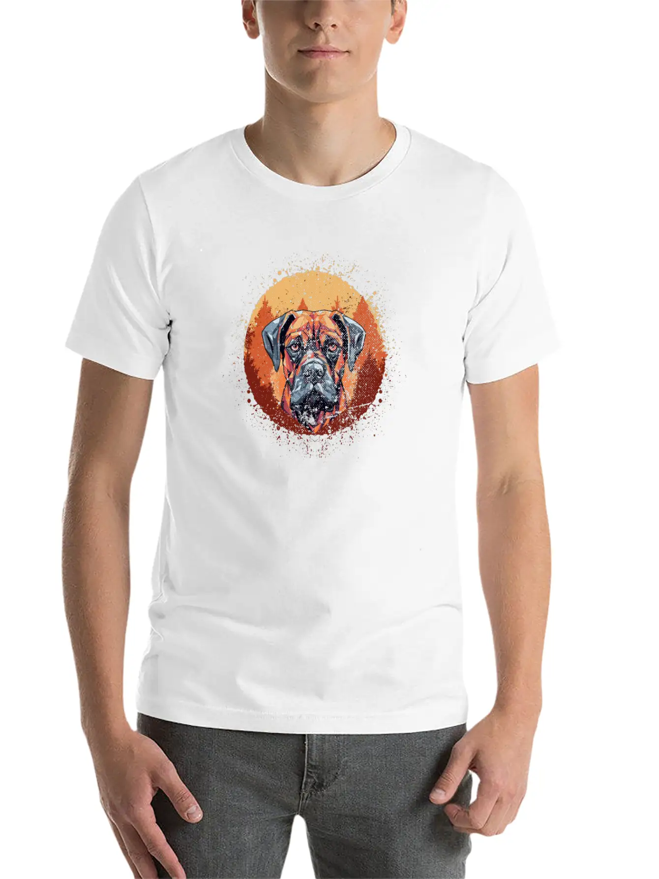 Boxer-Dog-breeds Dog-dad Dog-Mom Boxer-Dog Stylish Everyday T-Shirt – Unisex Basic Cotton Tee