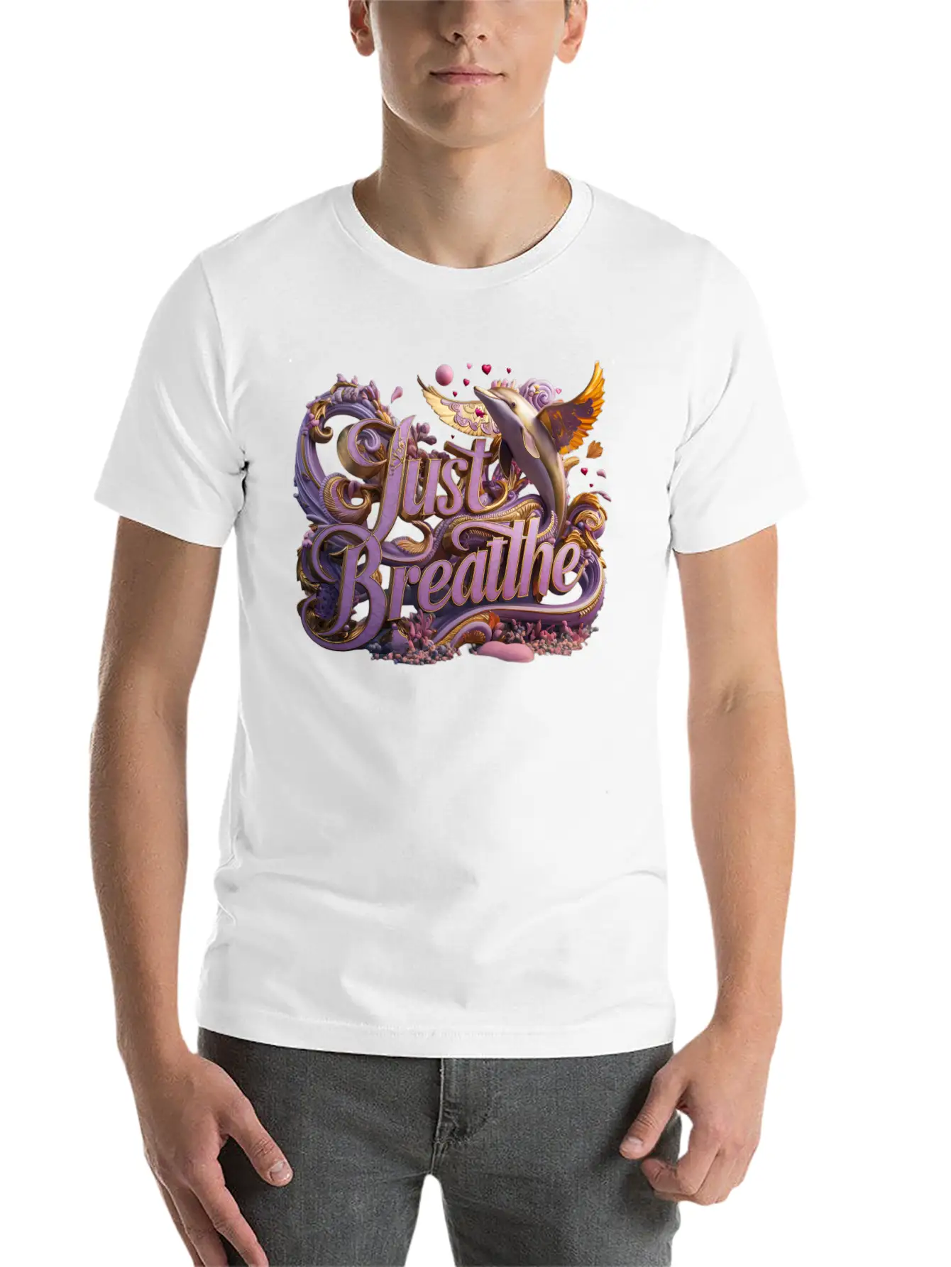 Breathe In Calm Relaxed Everyday Tee – Lightweight And Durable Cotton