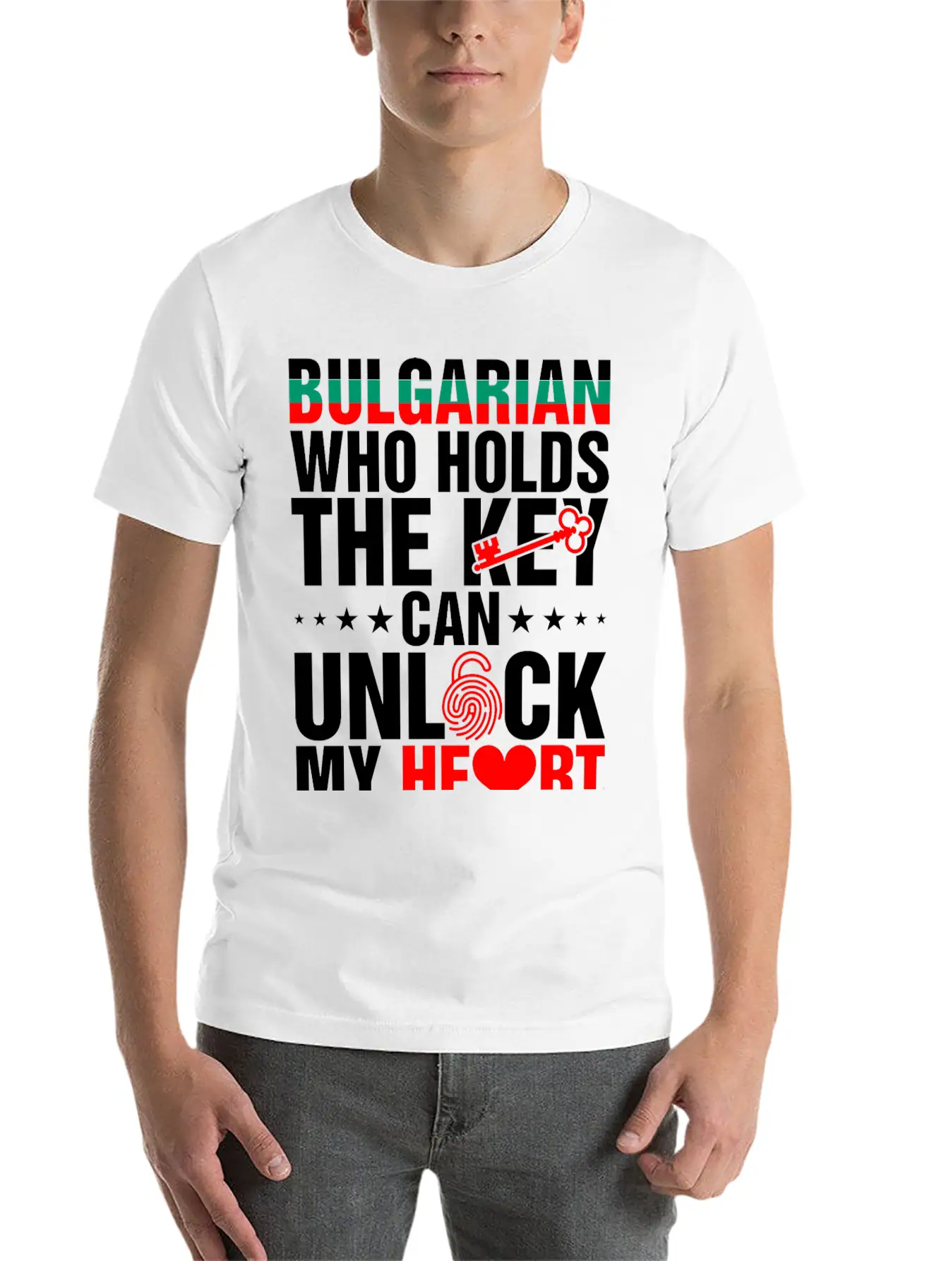 Bulgarian Who Holds The Key Basic Graphic T-Shirt – Daily Comfort In Soft Cotton