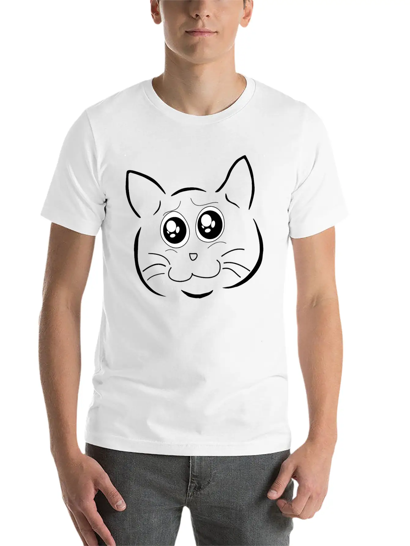 Cat Stylish Everyday T-Shirt – Unisex Basic Cotton Tee