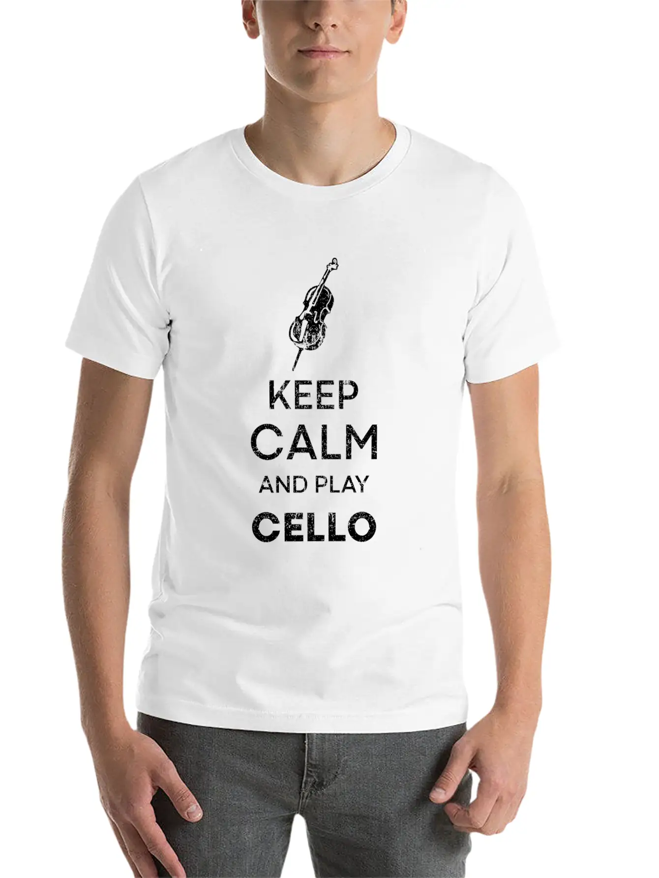 Cello Musician Stylish Everyday T-Shirt – Unisex Basic Cotton Tee