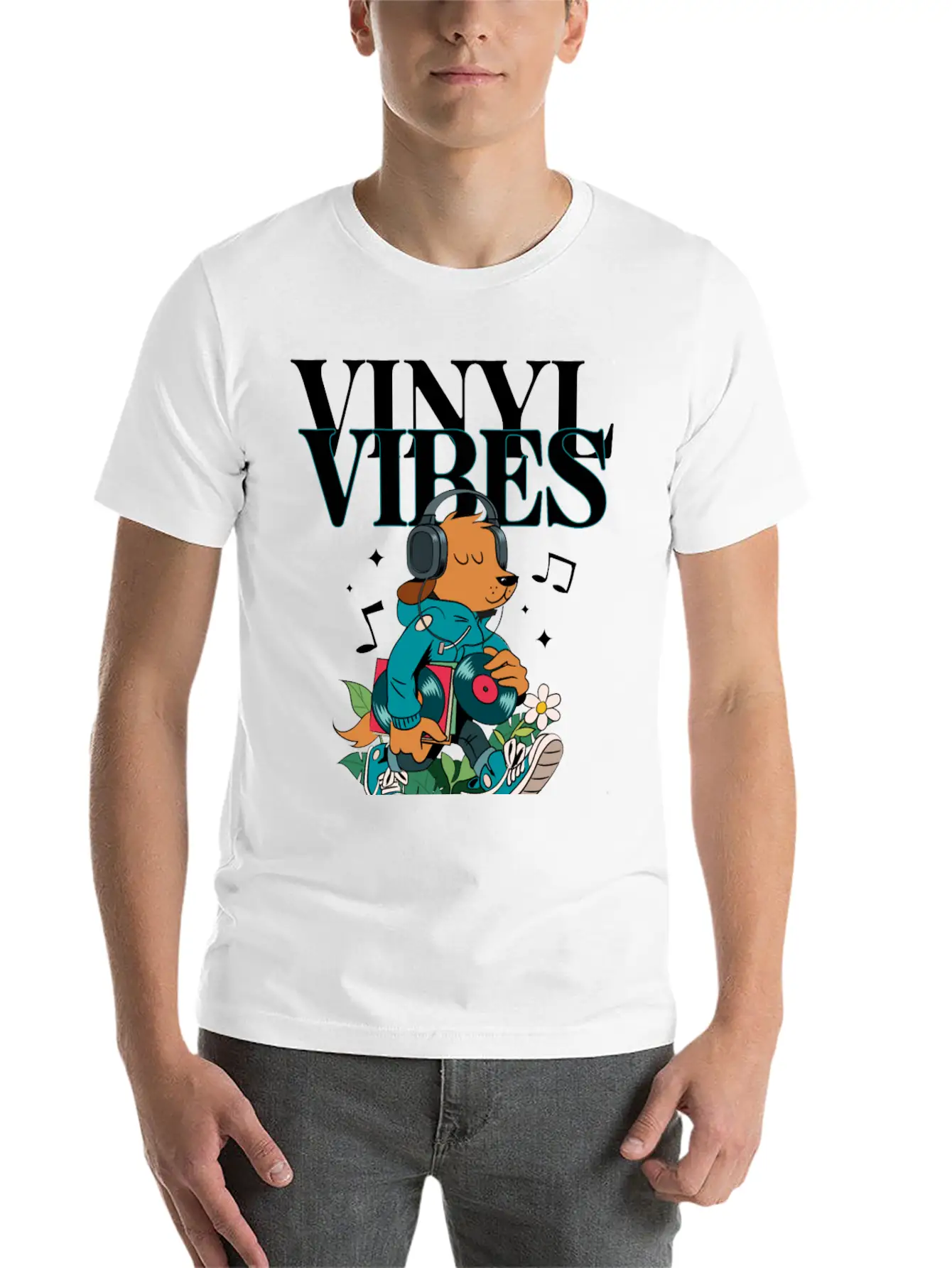 Chill Music Vinyl Stylish Everyday T-Shirt – Unisex Basic Cotton Tee