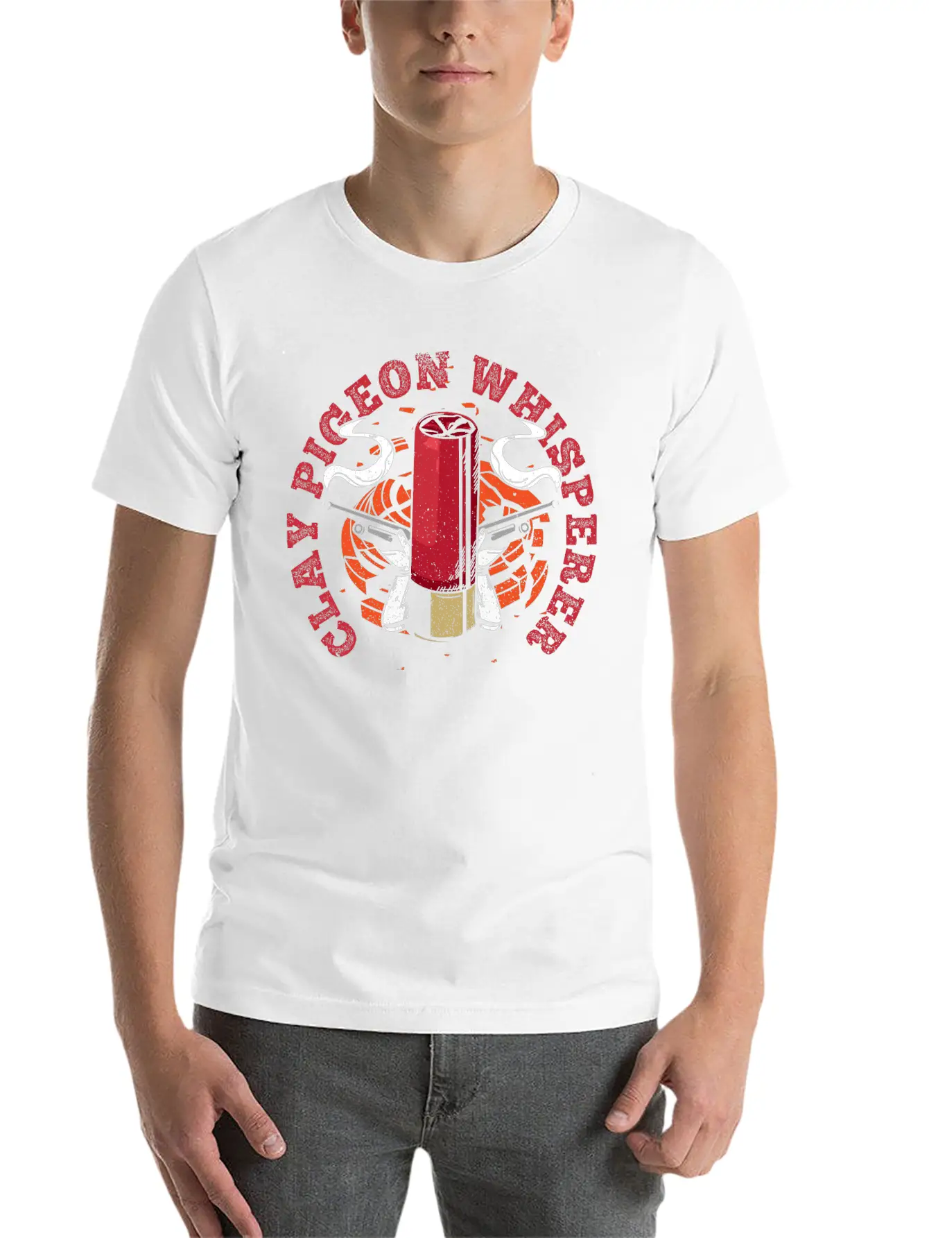 Clay Pigeon Whisperer Quote For A Clay Pigeon Basic Graphic T-Shirt – Daily Comfort In Soft Cotton