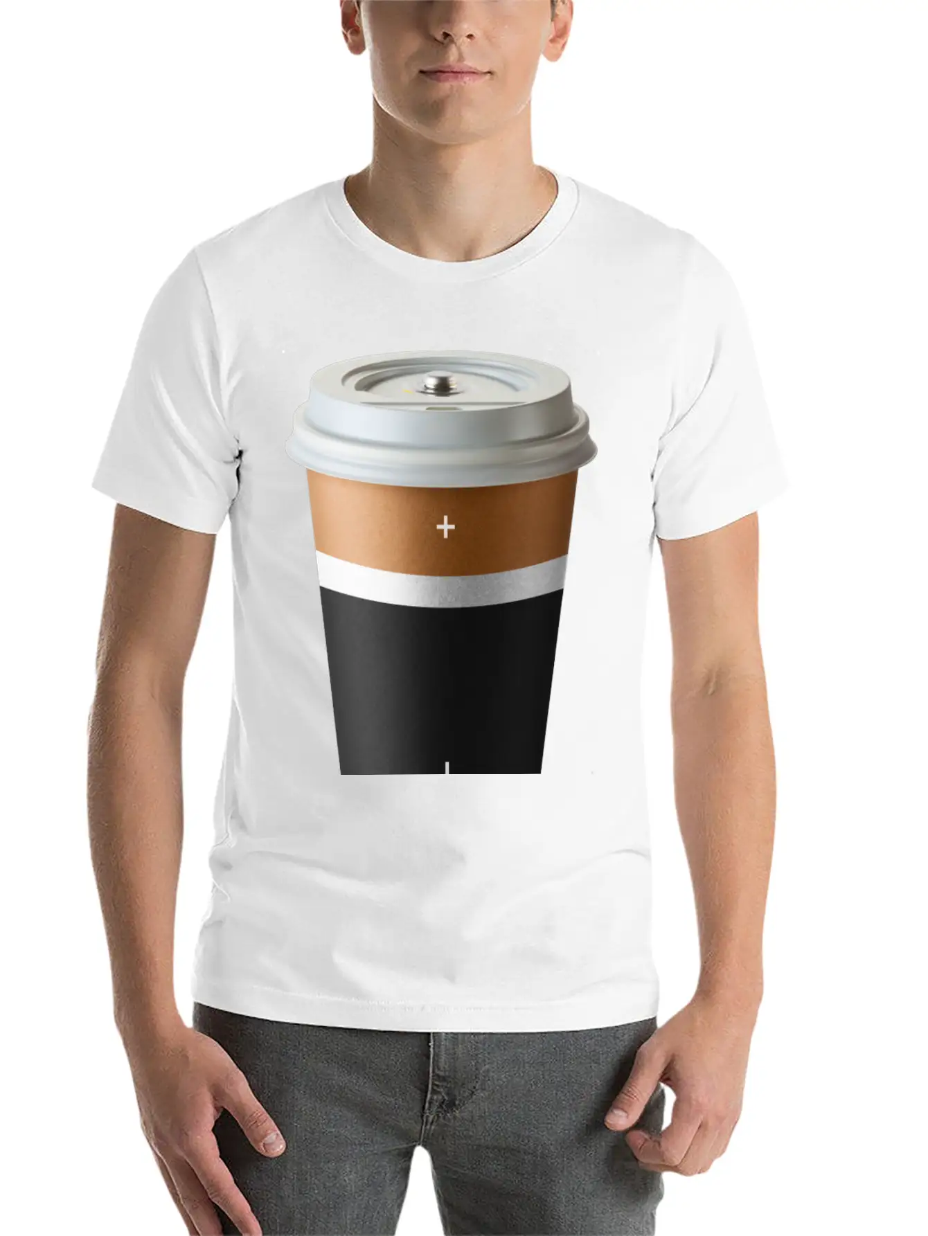 Coffee Battery Simple Everyday Graphic Tee – Lightweight Summer Wear