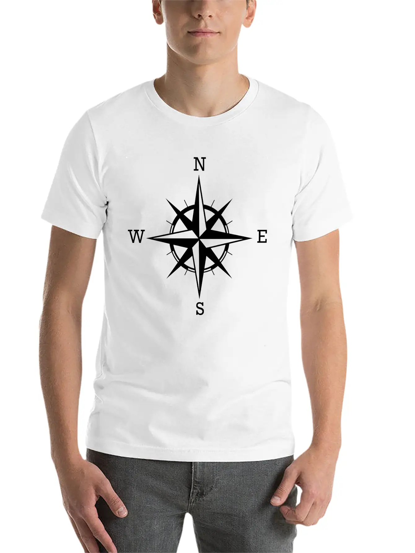 Compass Basic Graphic T-Shirt – Daily Comfort In Soft Cotton