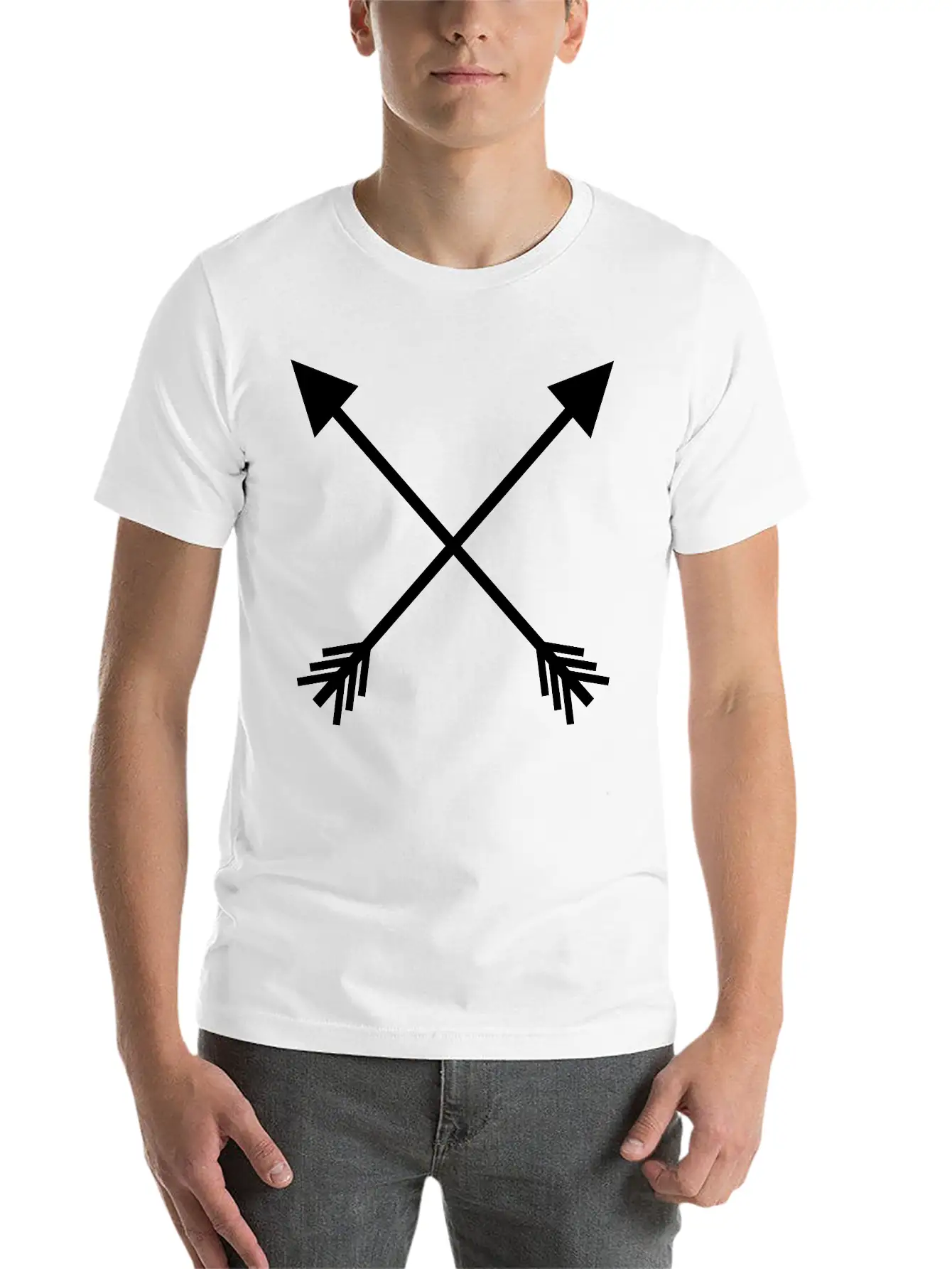 Crossed Arrows Basic Graphic T-Shirt – Daily Comfort In Soft Cotton