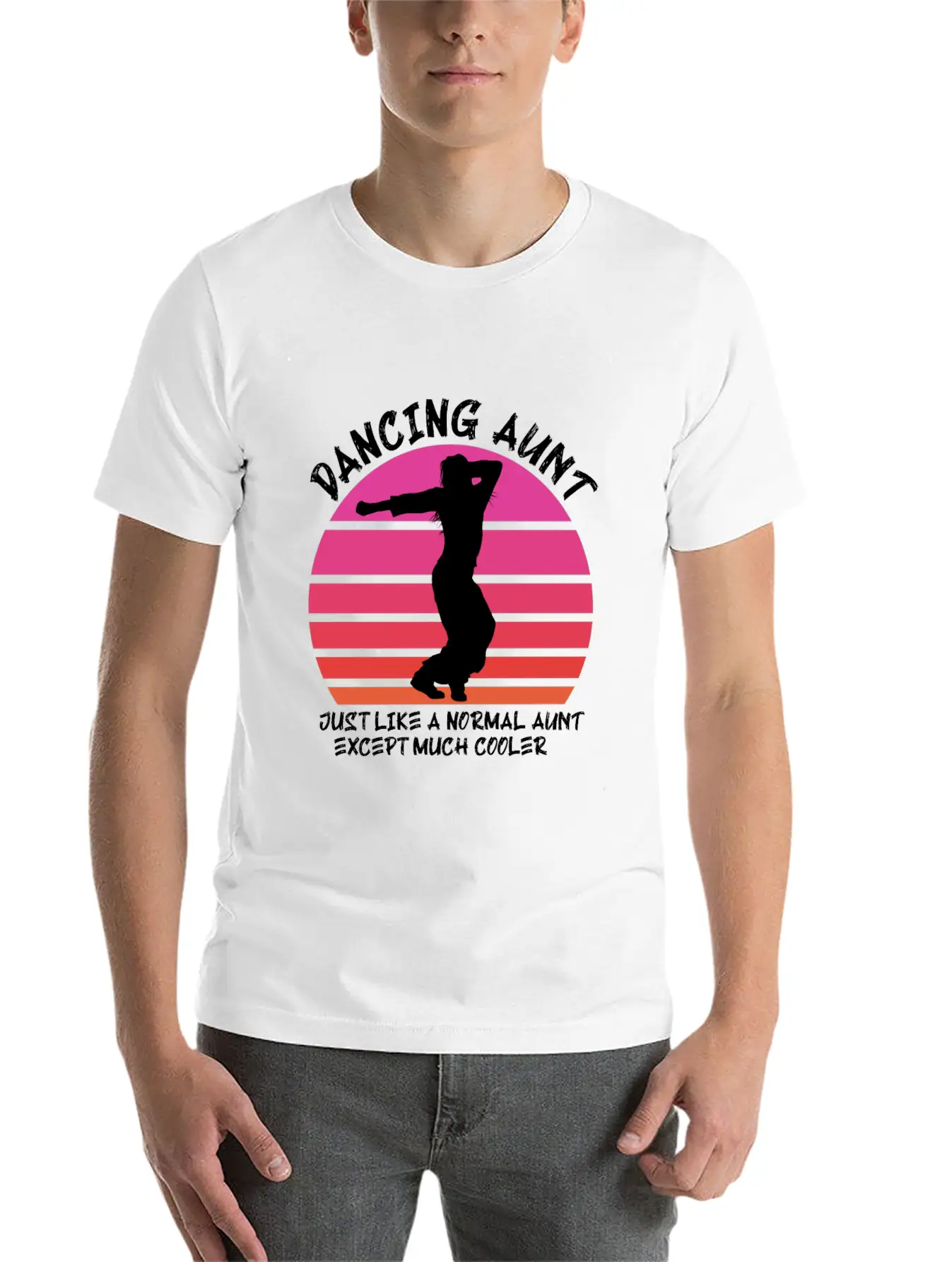 Dancing Aunt Basic Graphic T-Shirt – Daily Comfort In Soft Cotton