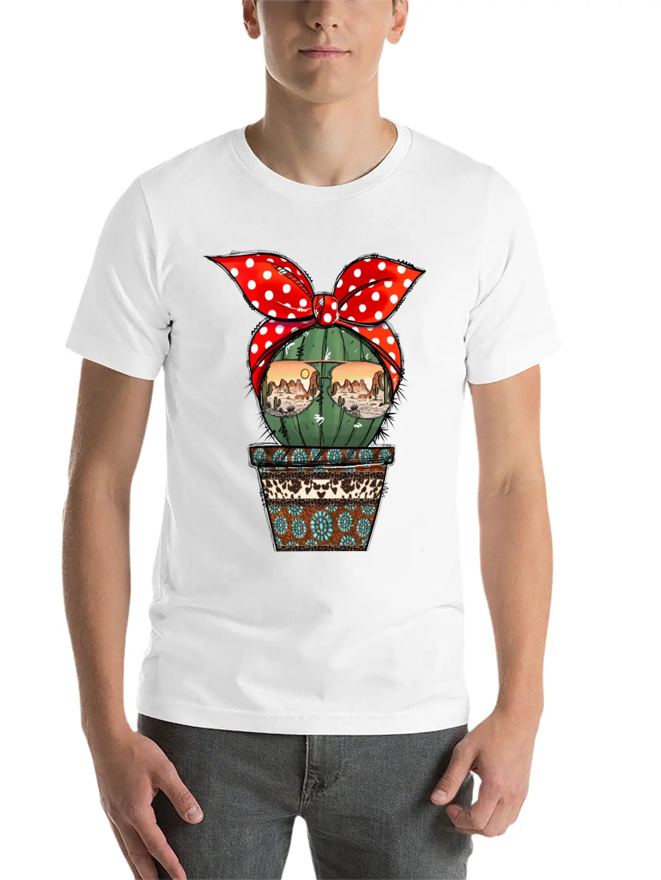 Desert Cactus Stylish Everyday T-Shirt – Unisex Basic Cotton Tee