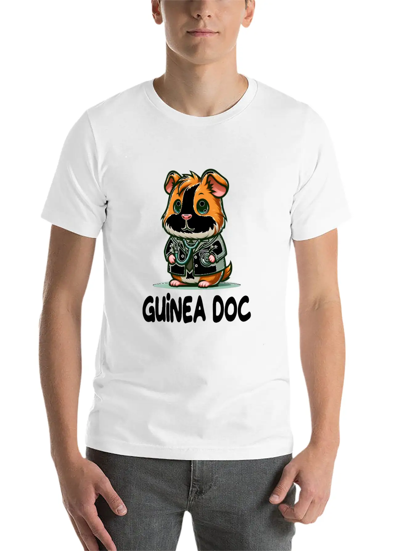 Doctor Guinea Pig Guinea Doc For A Doctor Guinea Basic Graphic T-Shirt – Daily Comfort In Soft Cotton