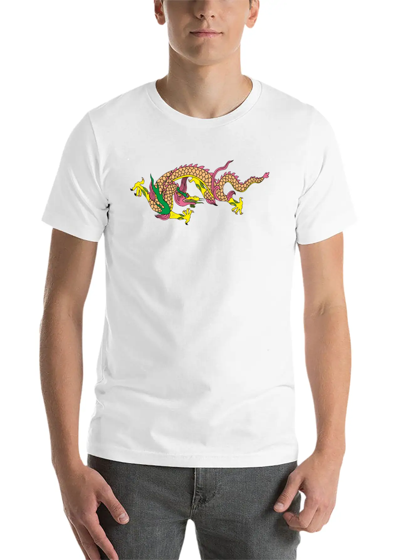 Dragon Chinese Style Stylish Everyday T-Shirt – Unisex Basic Cotton Tee