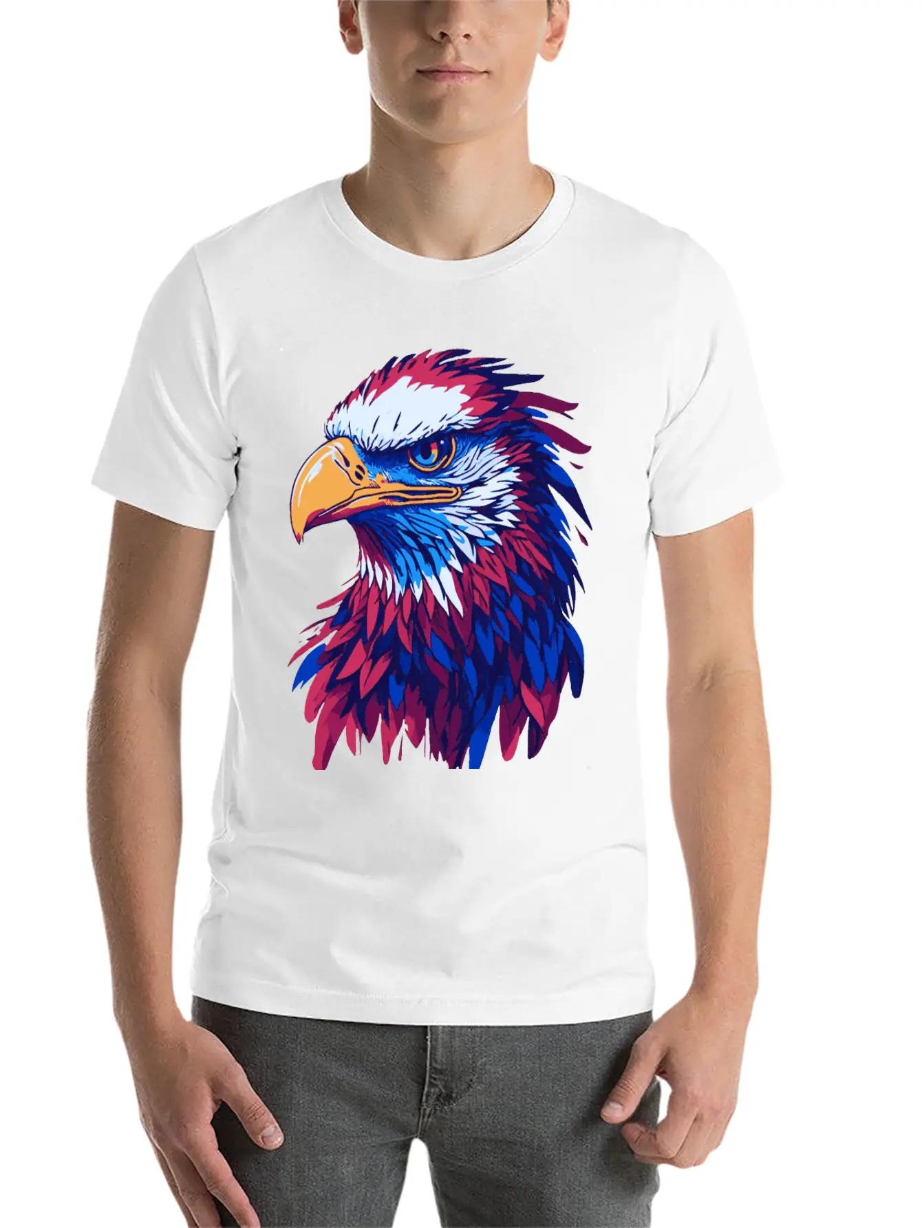Eagle Vector 3 Basic Graphic T-Shirt – Daily Comfort In Soft Cotton