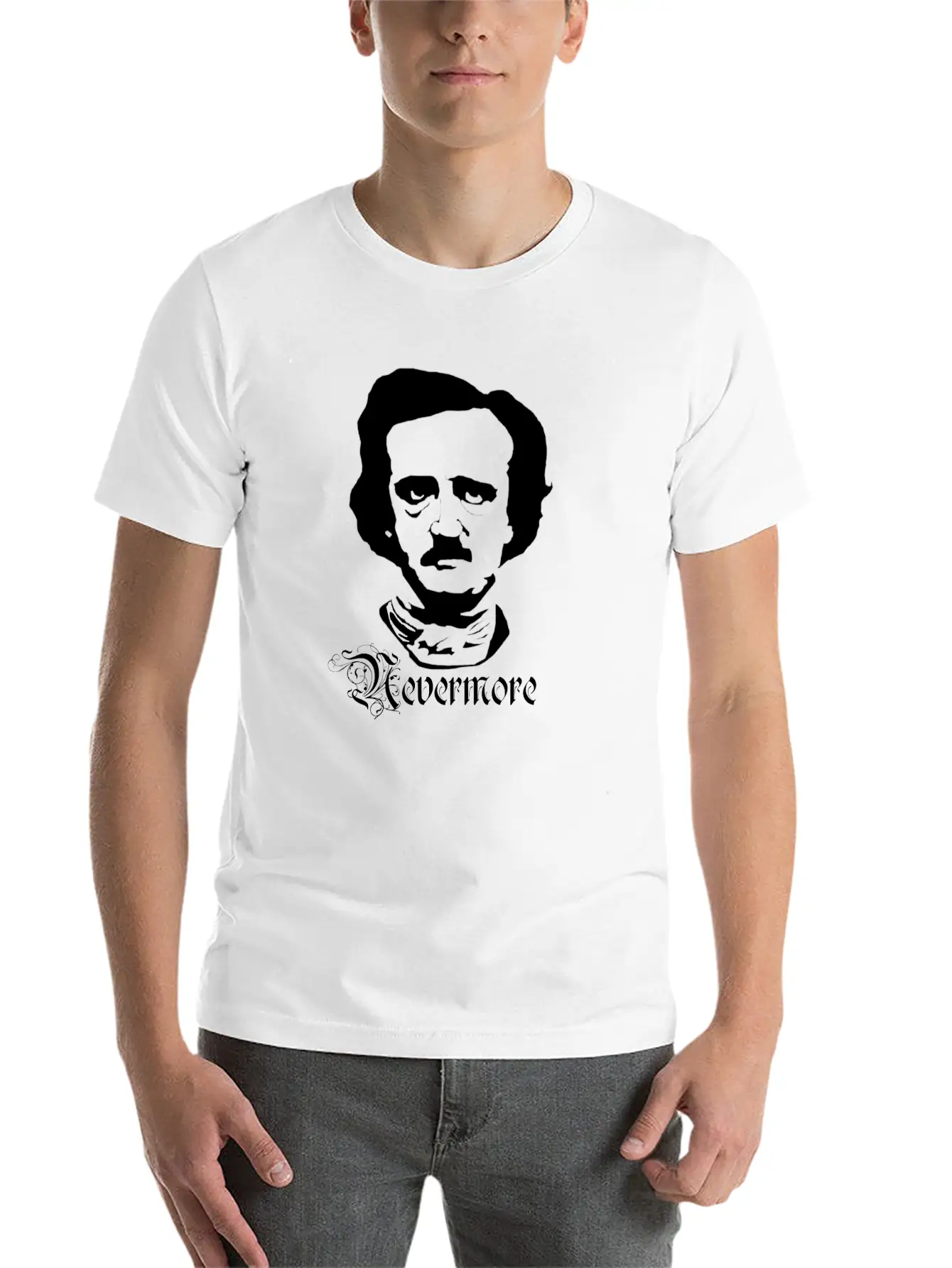 Edgar Alan Poe Basic Graphic T-Shirt – Daily Comfort In Soft Cotton