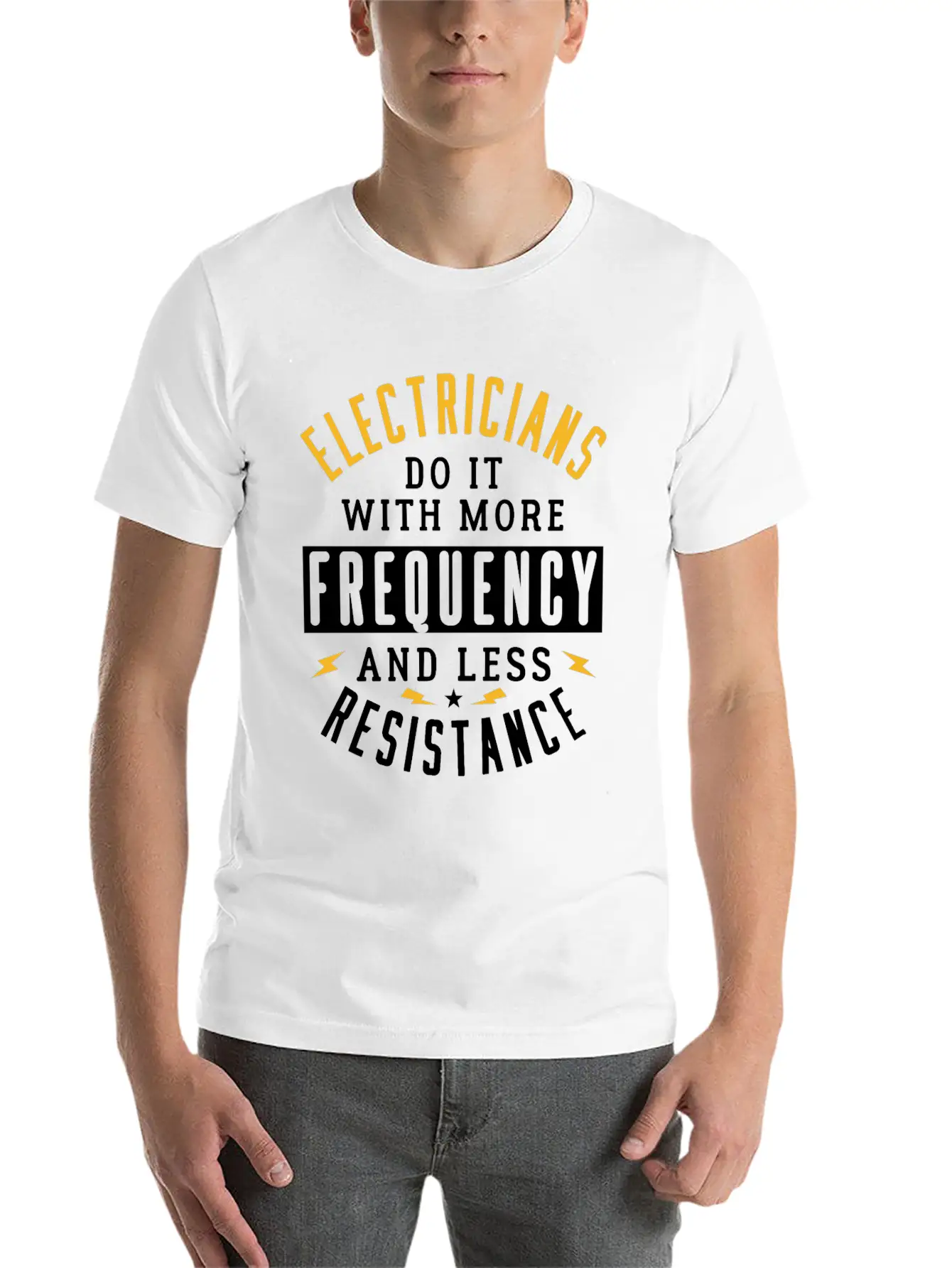 Electricians Frequency Resistance Simple Everyday Graphic Tee – Lightweight Summer Wear