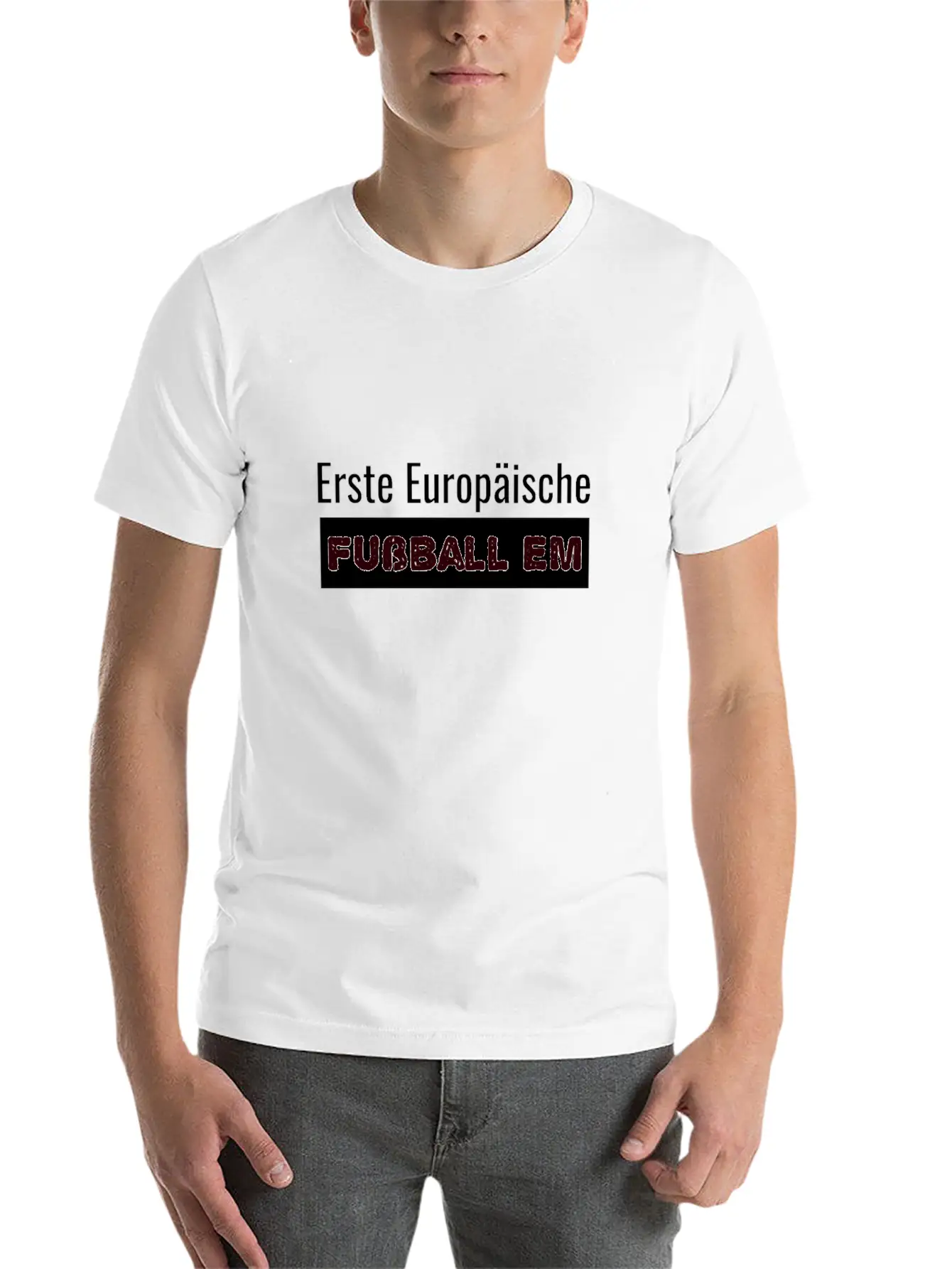Erste Europäische Fußball EM Stylish Everyday T-Shirt – Unisex Basic Cotton Tee
