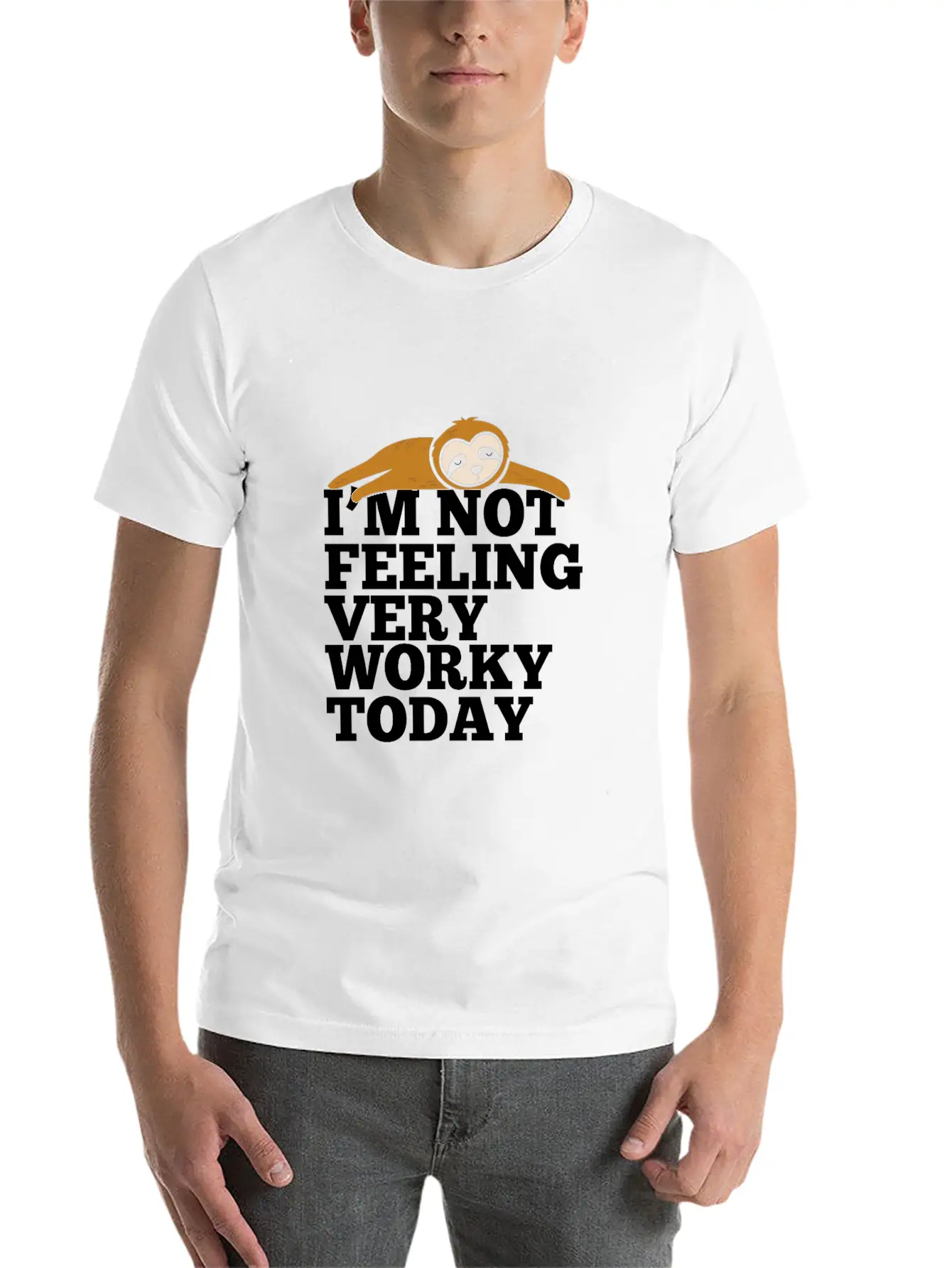 Feeling Not Worky Today Basic Graphic T-Shirt – Daily Comfort In Soft Cotton