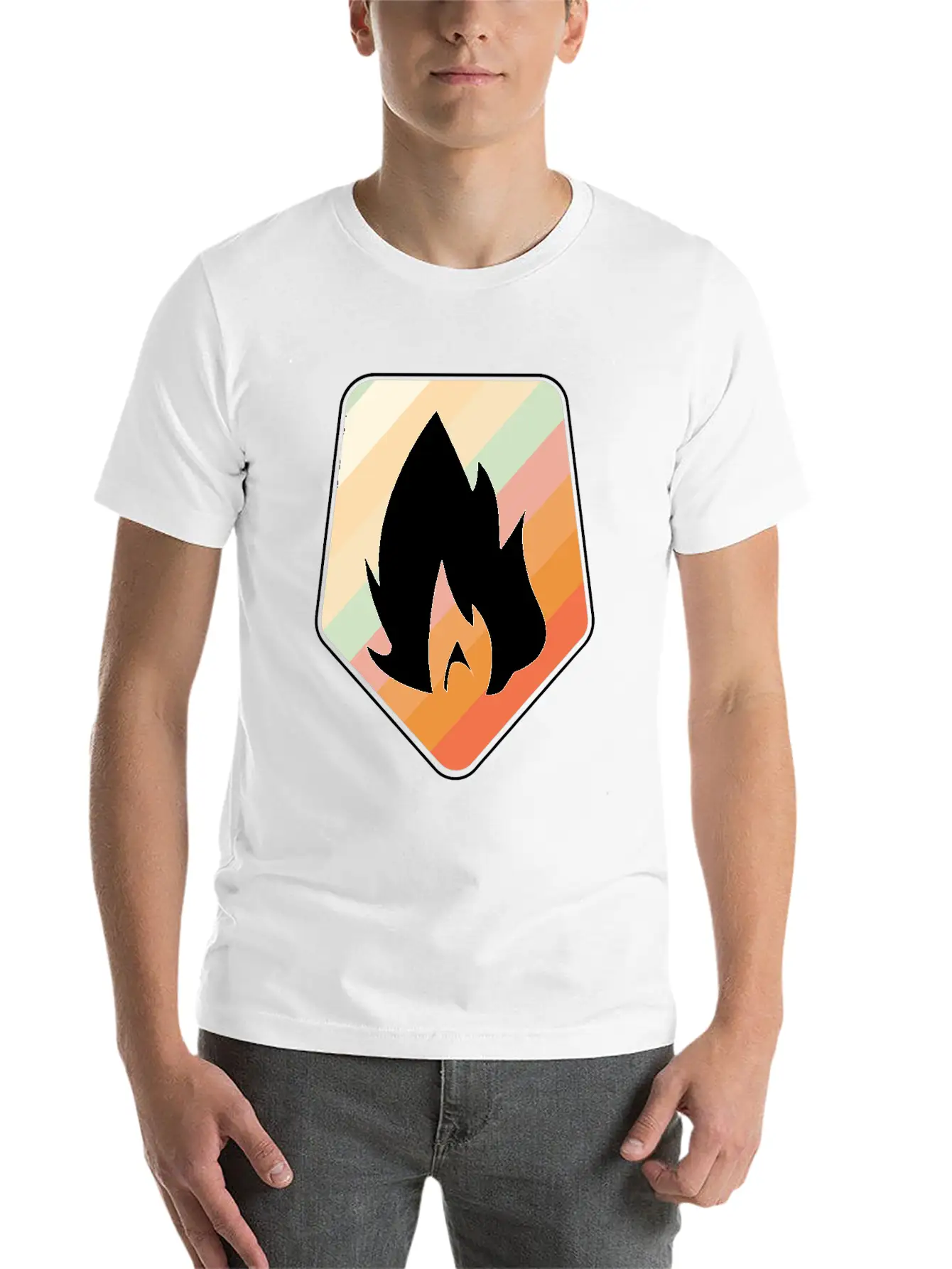 Fire Flame Gift Stylish Everyday T-Shirt – Unisex Basic Cotton Tee