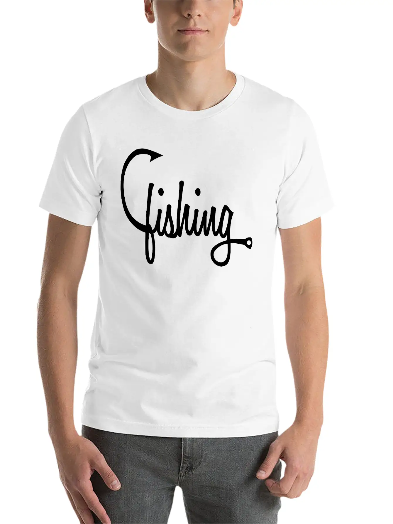 Fishing Hook Stylish Everyday T-Shirt – Unisex Basic Cotton Tee