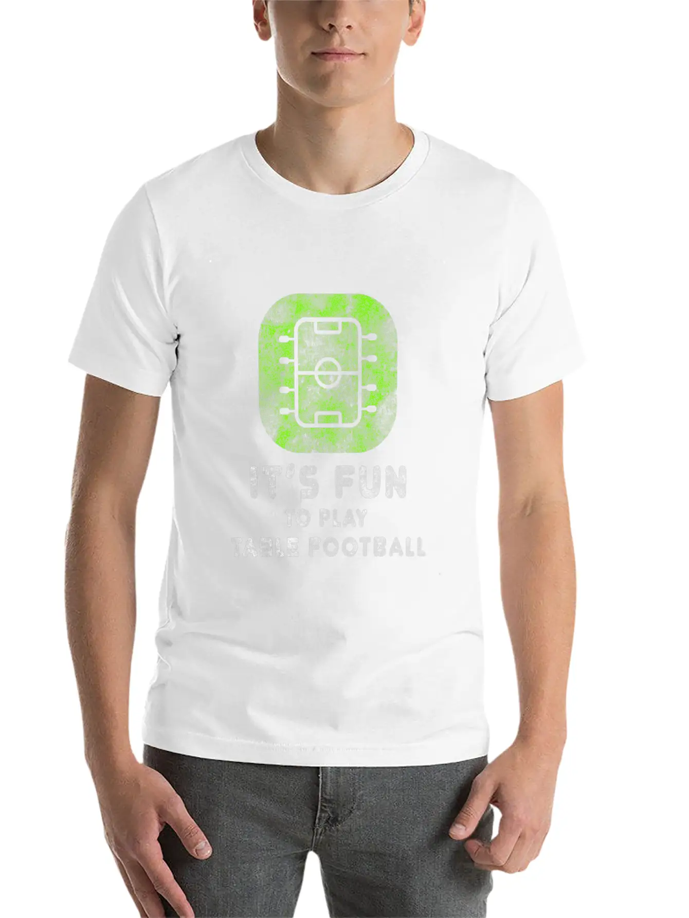 Foosball Lightweight Cotton T-Shirt – Daily Comfort Graphic Shirt