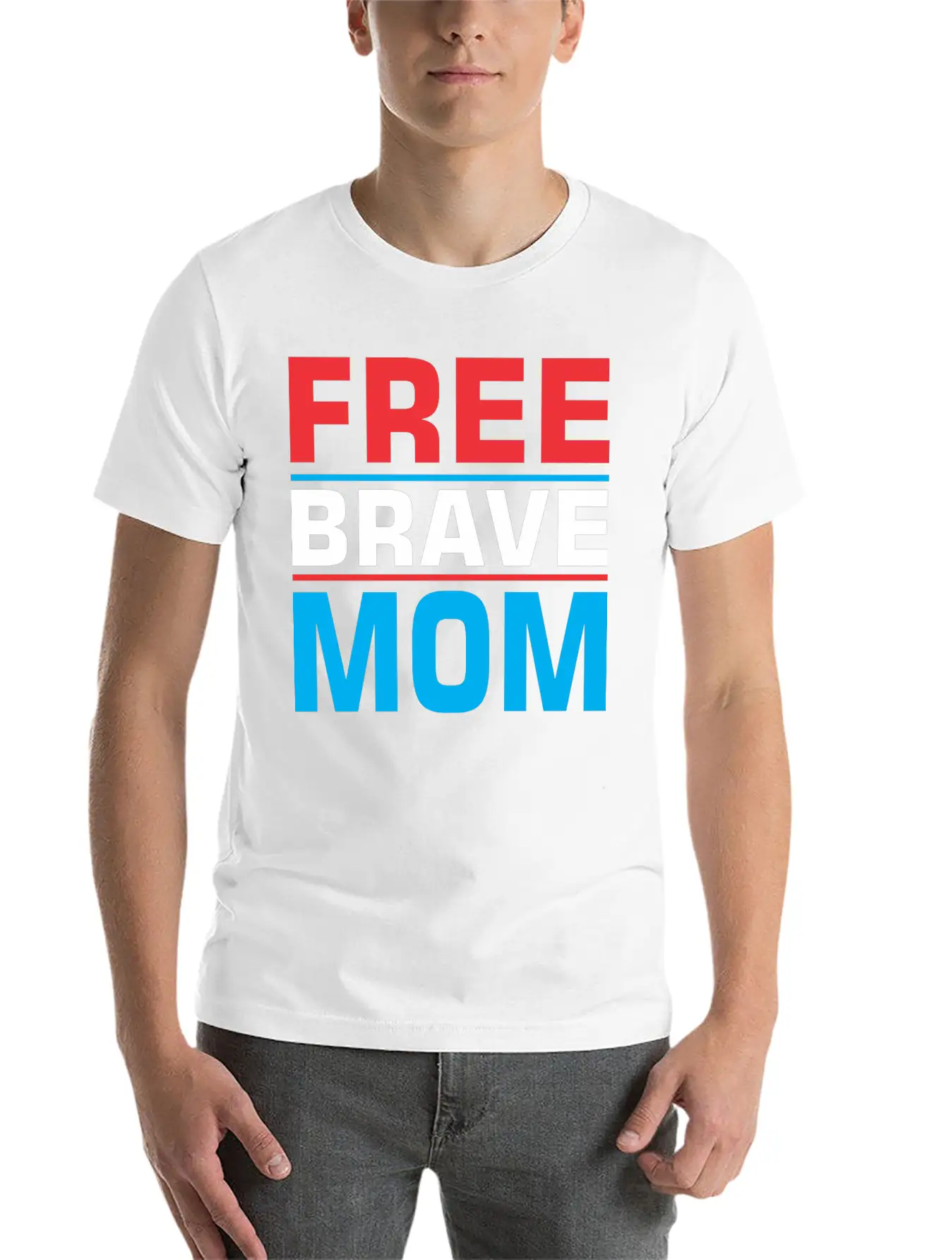 Free Brave Mom Relaxed Everyday Tee – Lightweight And Durable Cotton