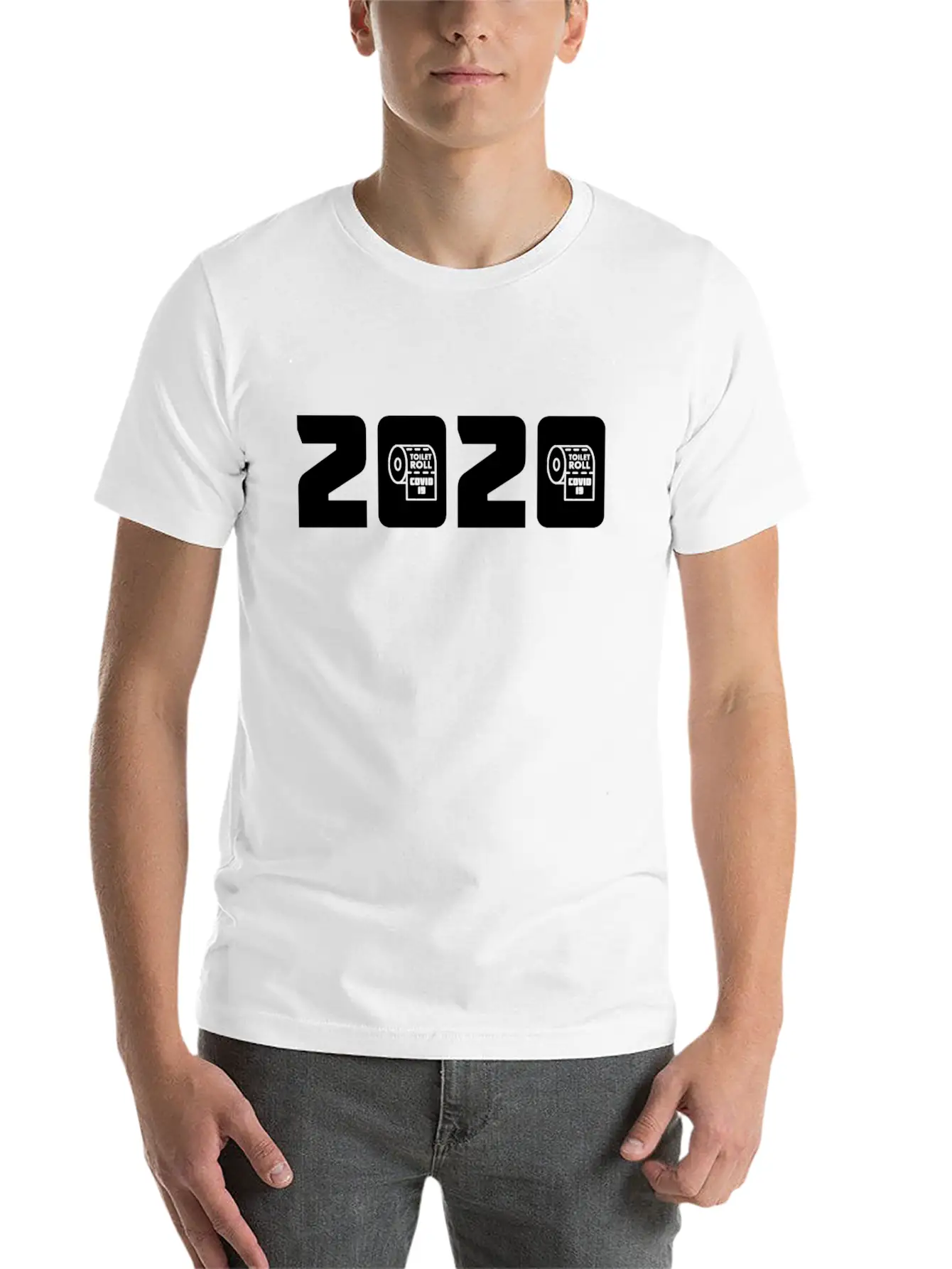 Funny Toilet Paper 2020 Shortage Stylish Everyday T-Shirt – Unisex Basic Cotton Tee