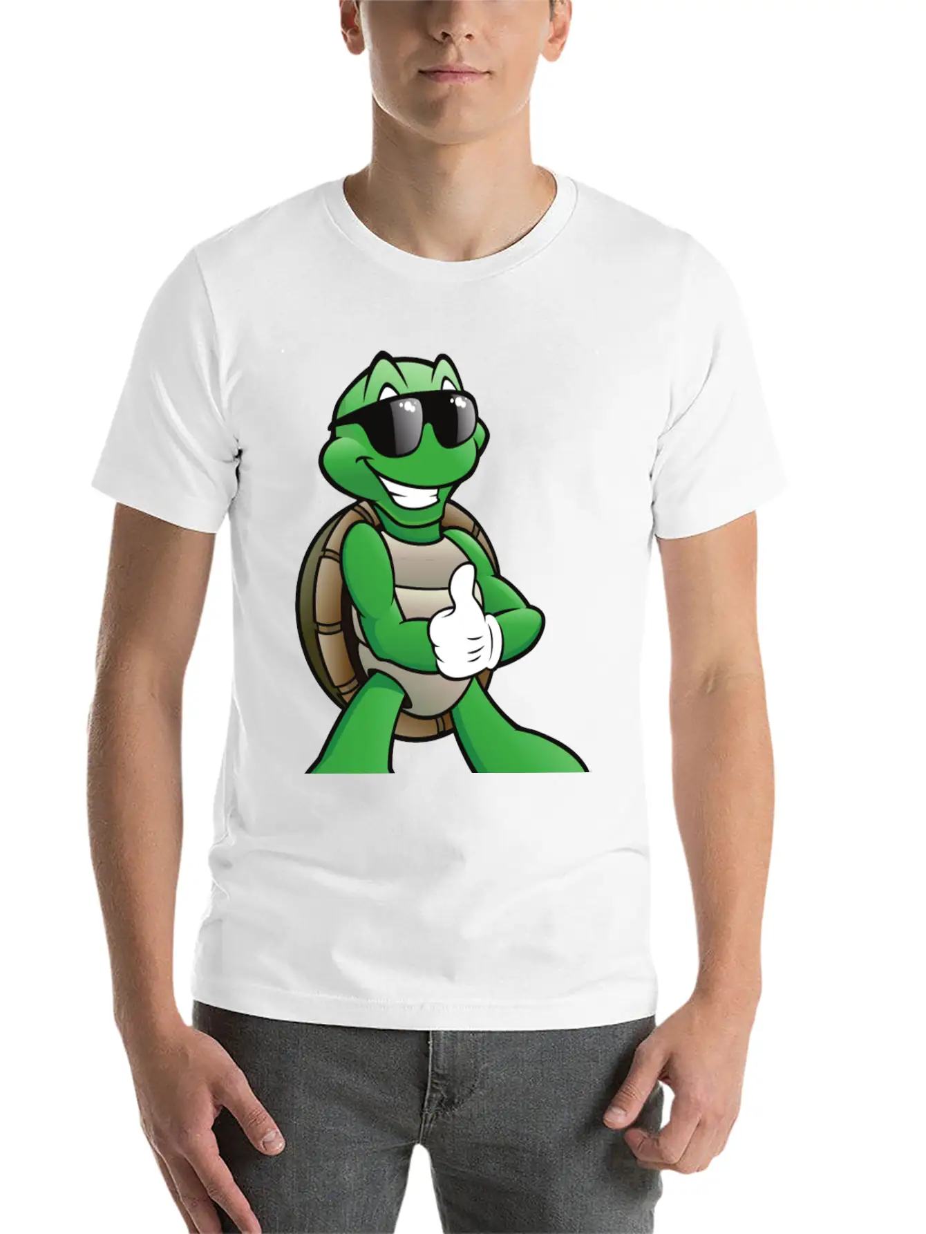 Funny Turtle Stylish Everyday T-Shirt – Unisex Basic Cotton Tee