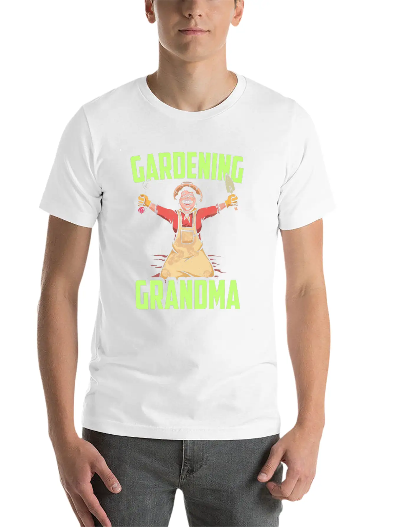 Gardening Grandma Garden Granny Gardener Stylish Everyday T-Shirt – Unisex Basic Cotton Tee
