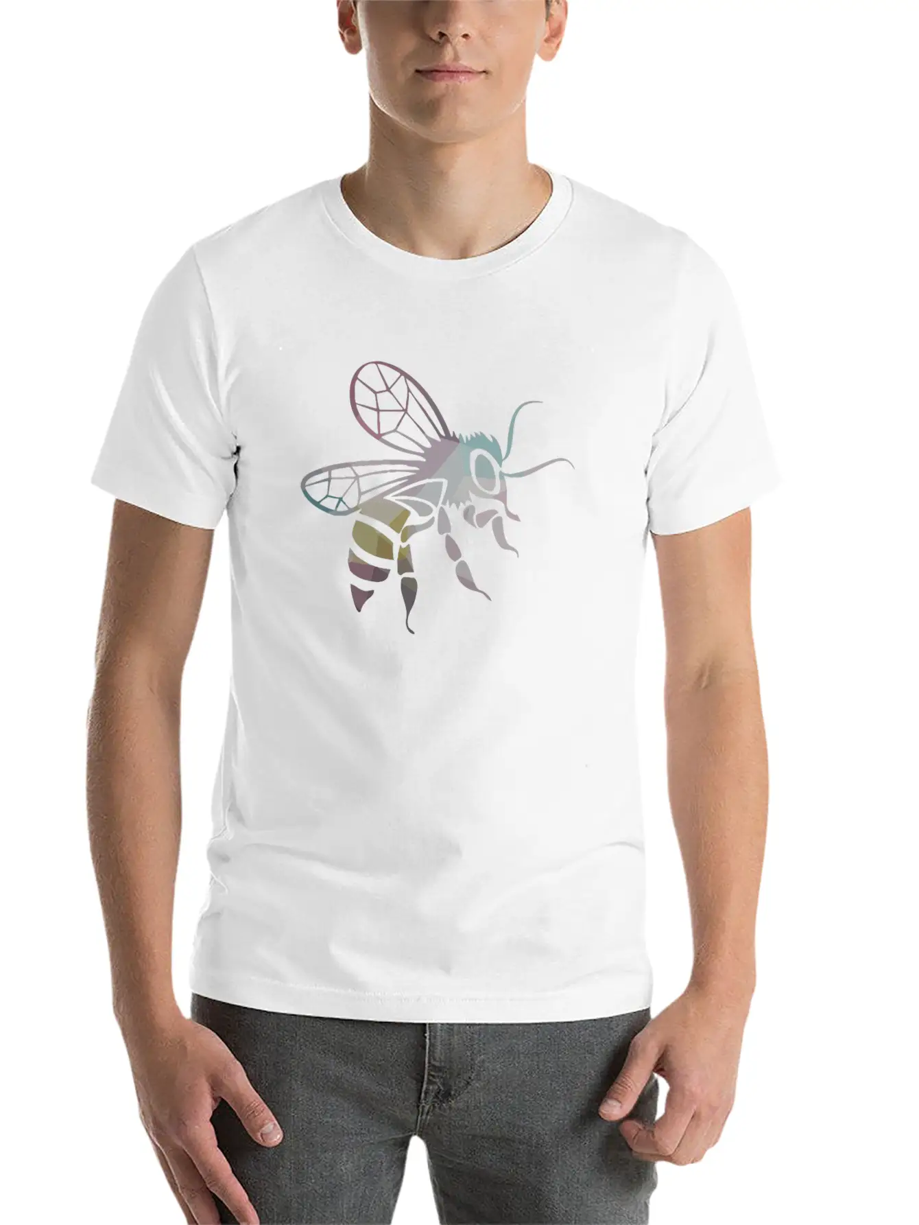 GEOMETRIC HORNET BEE Stylish Everyday T-Shirt – Unisex Basic Cotton Tee