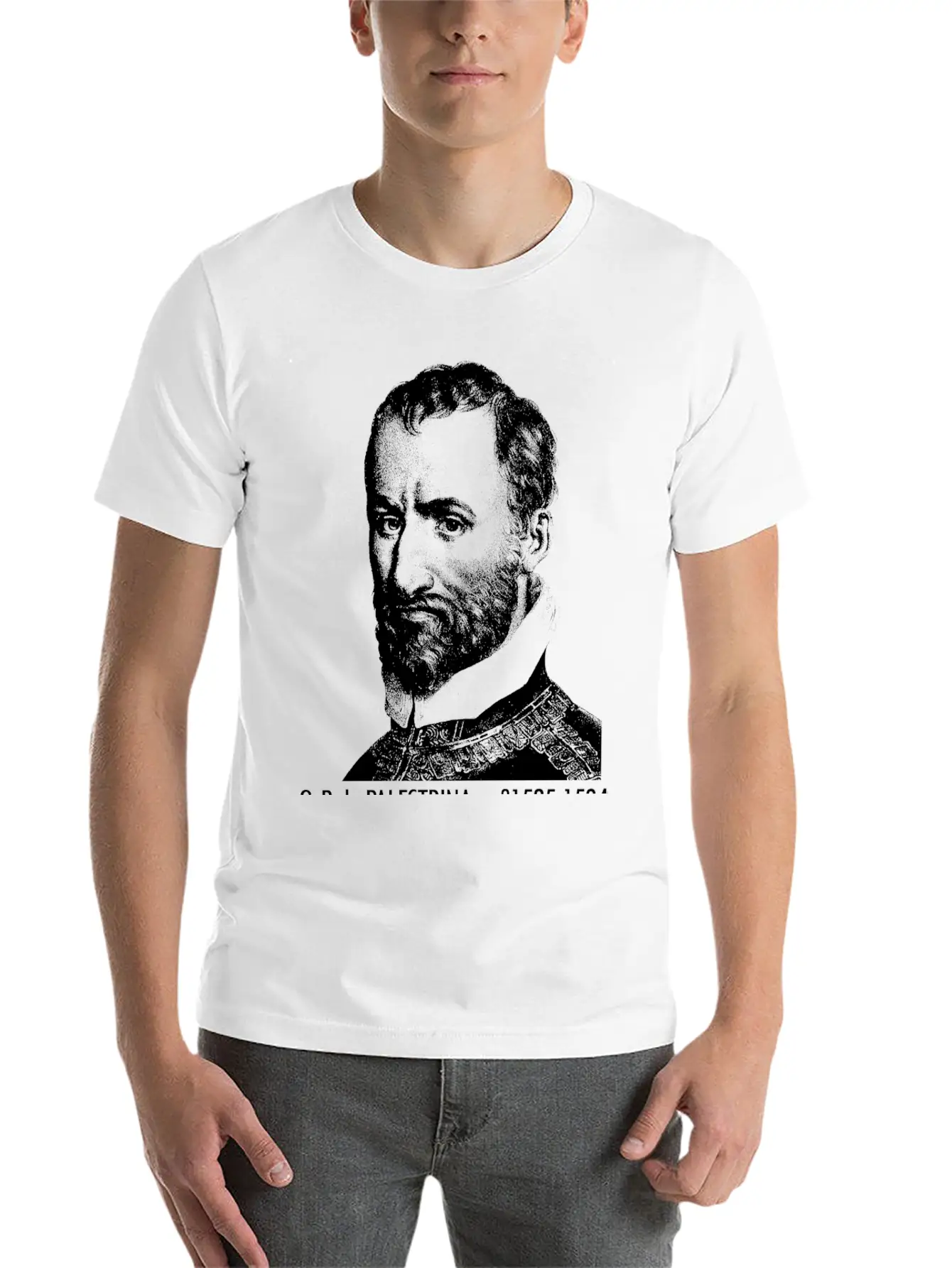 Giovanni Pierluigi Da Palestrina Portrait Casual Graphic T-Shirt – Simple And Comfortable Daily Wear
